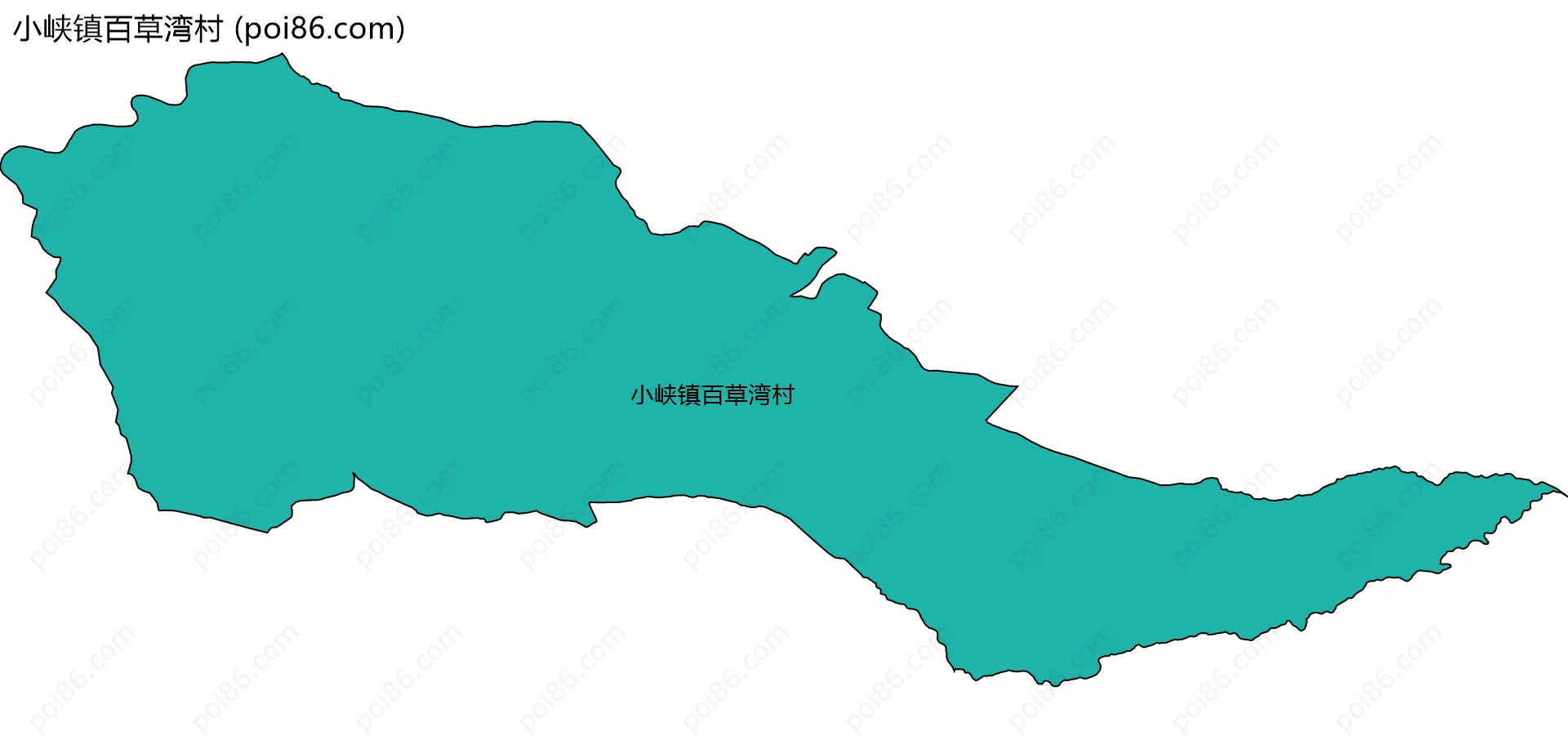 小峡镇百草湾村边界地图