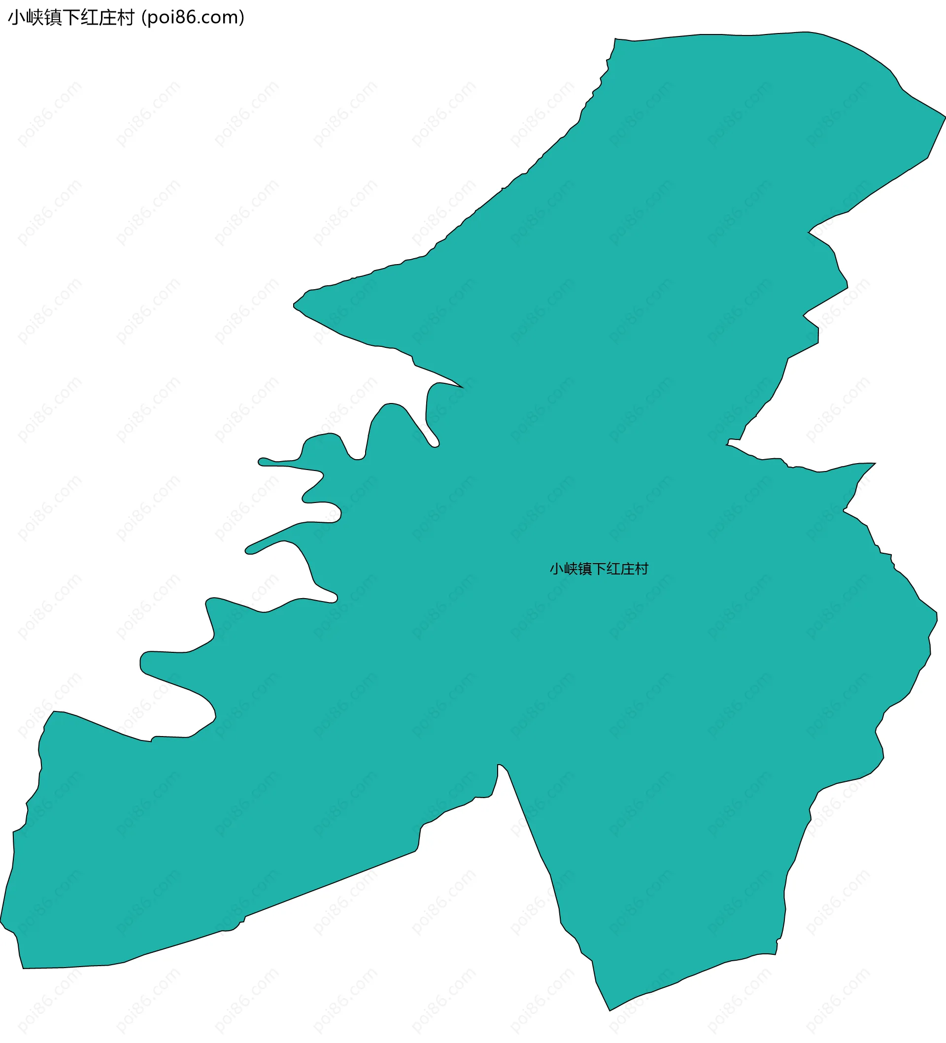 小峡镇下红庄村边界地图