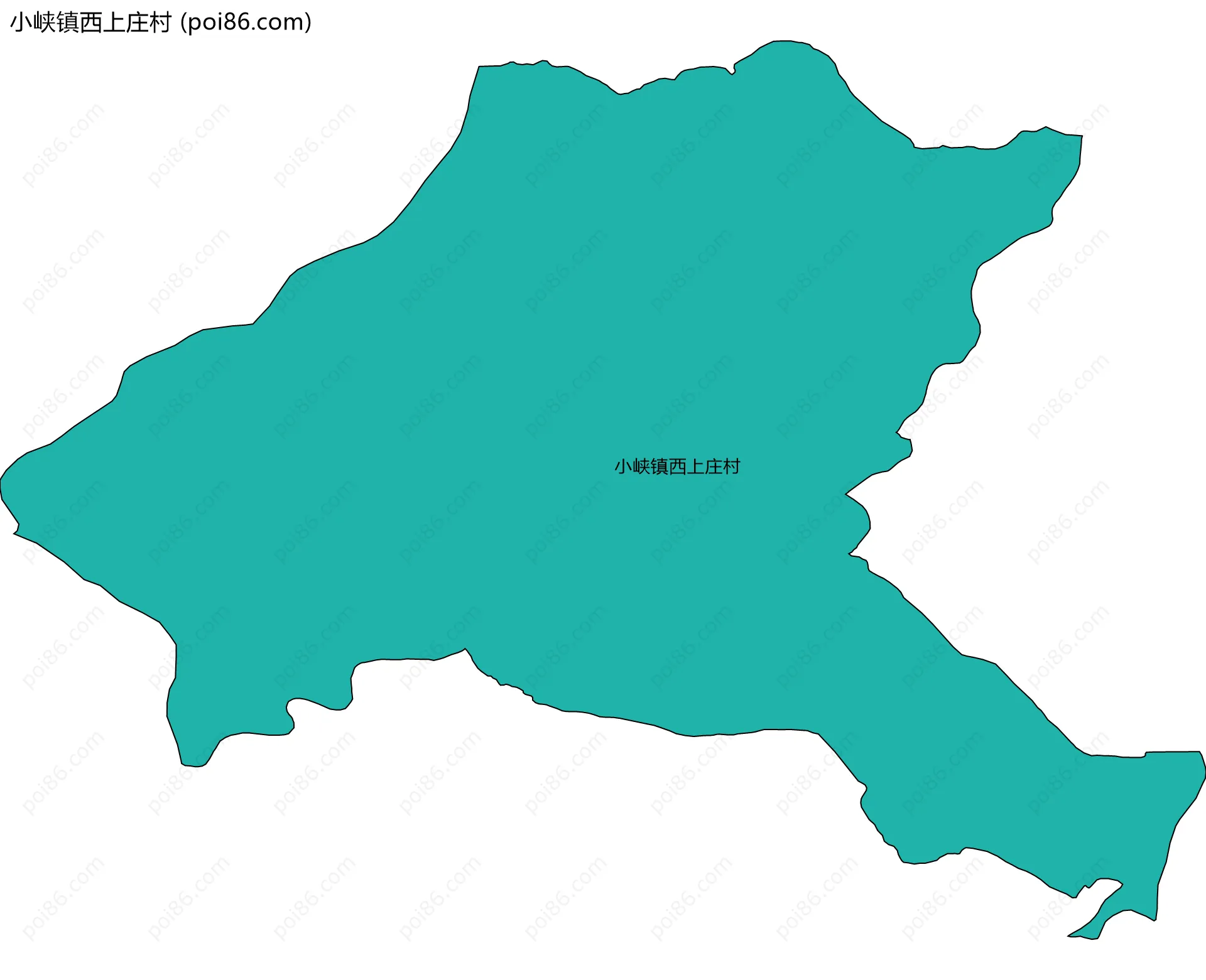 小峡镇西上庄村边界地图