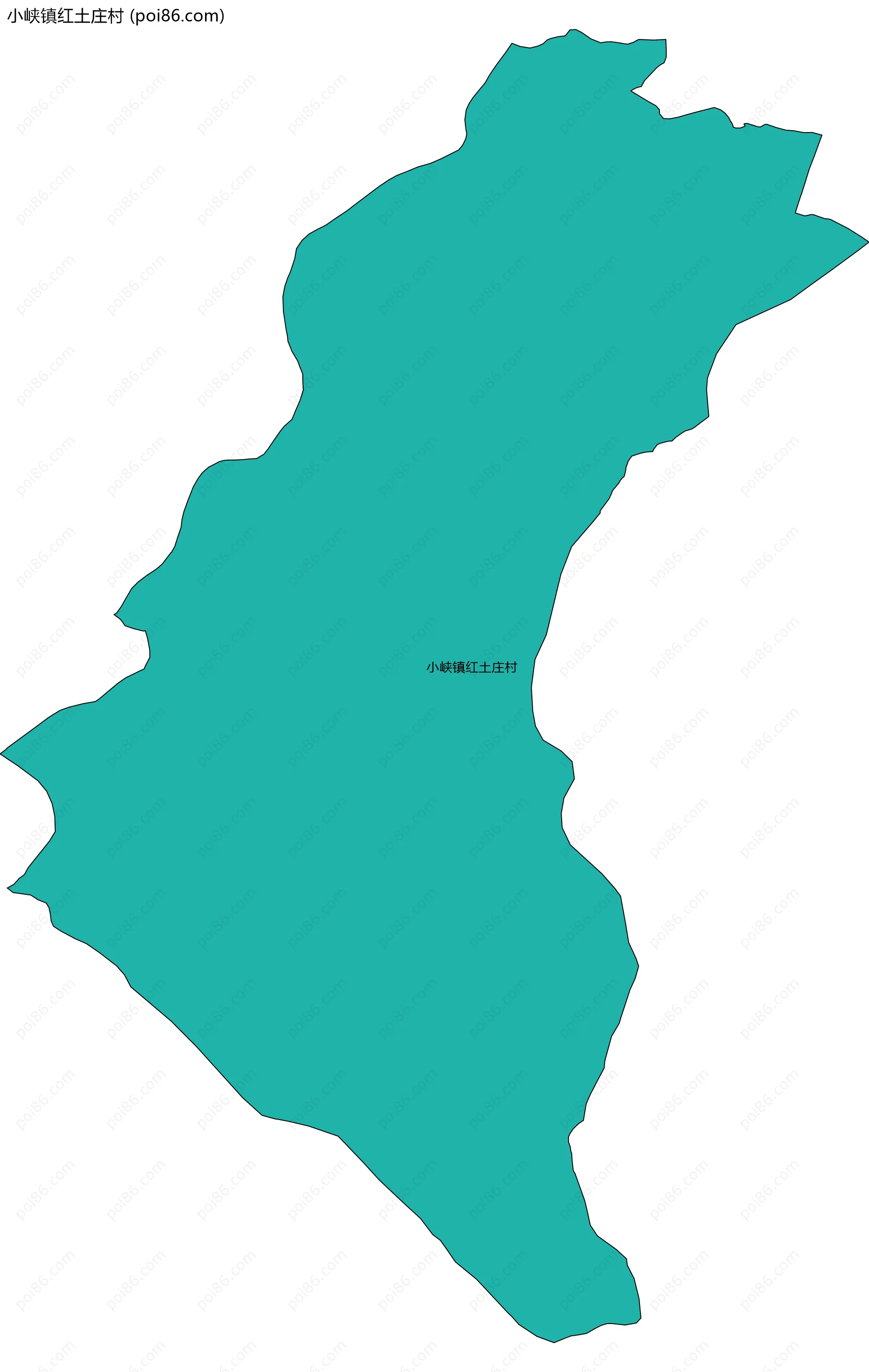 小峡镇红土庄村边界地图