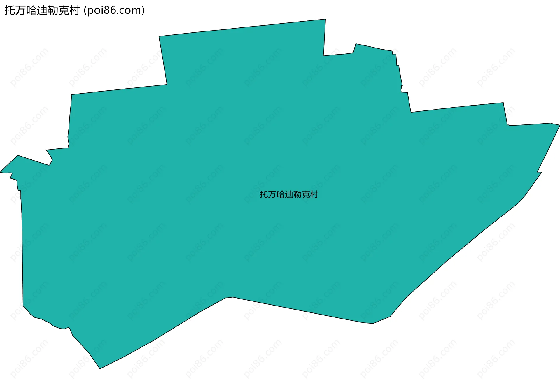 托万哈迪勒克村边界地图