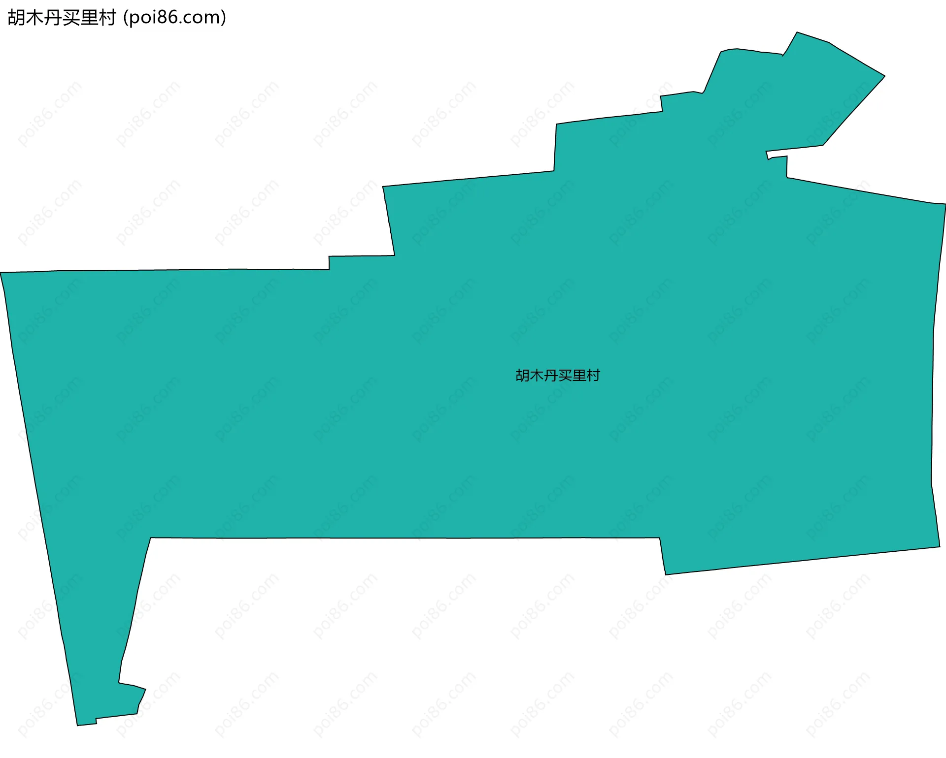 胡木丹买里村边界地图
