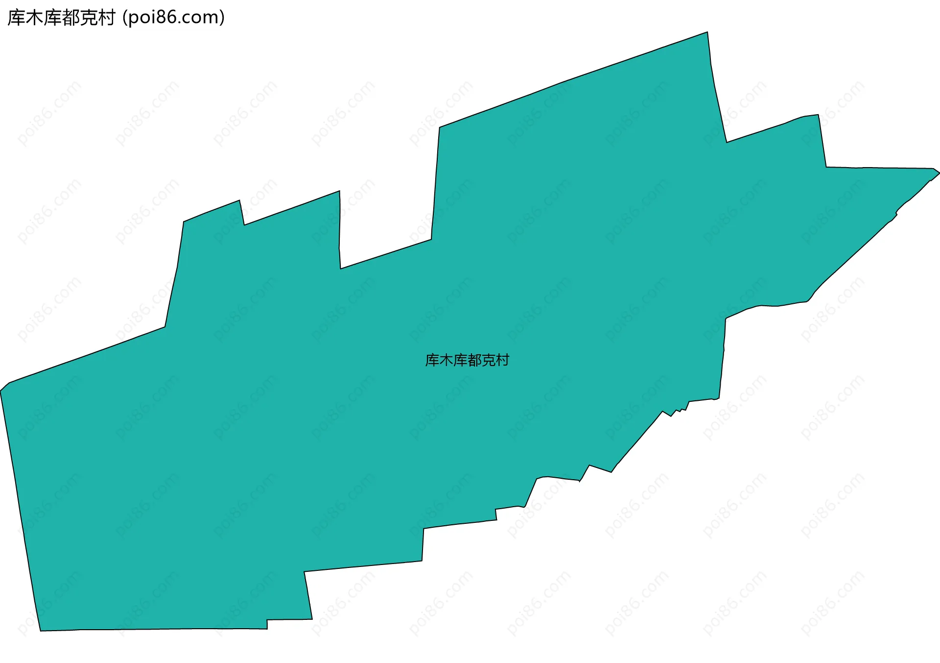 库木库都克村边界地图
