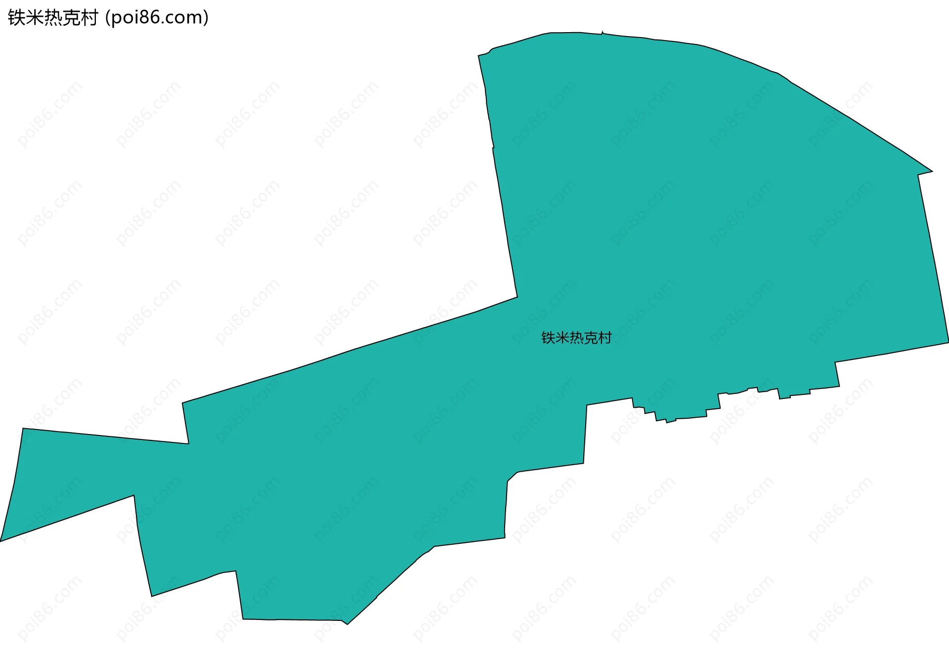 铁米热克村边界地图