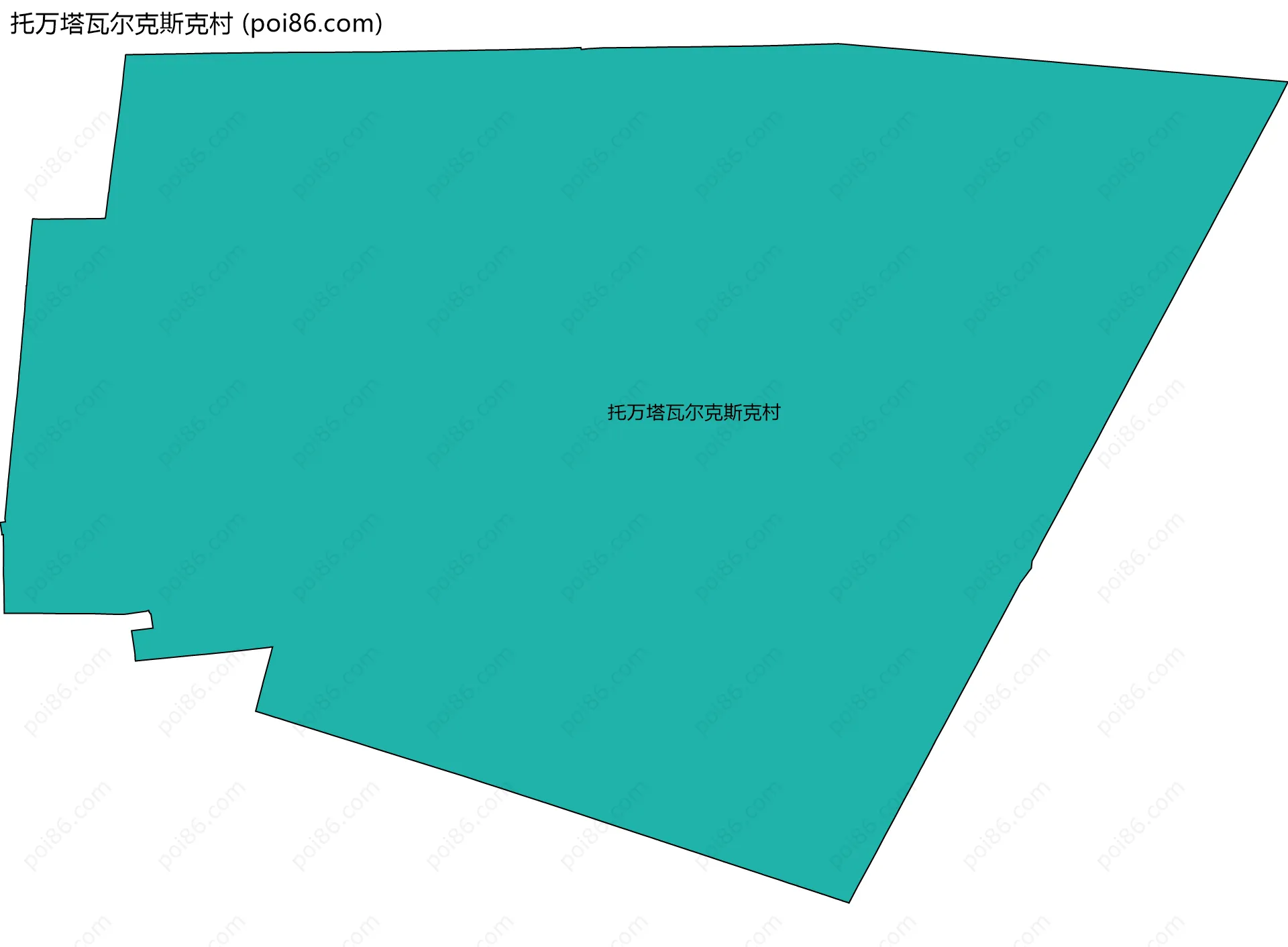 托万塔瓦尔克斯克村边界地图