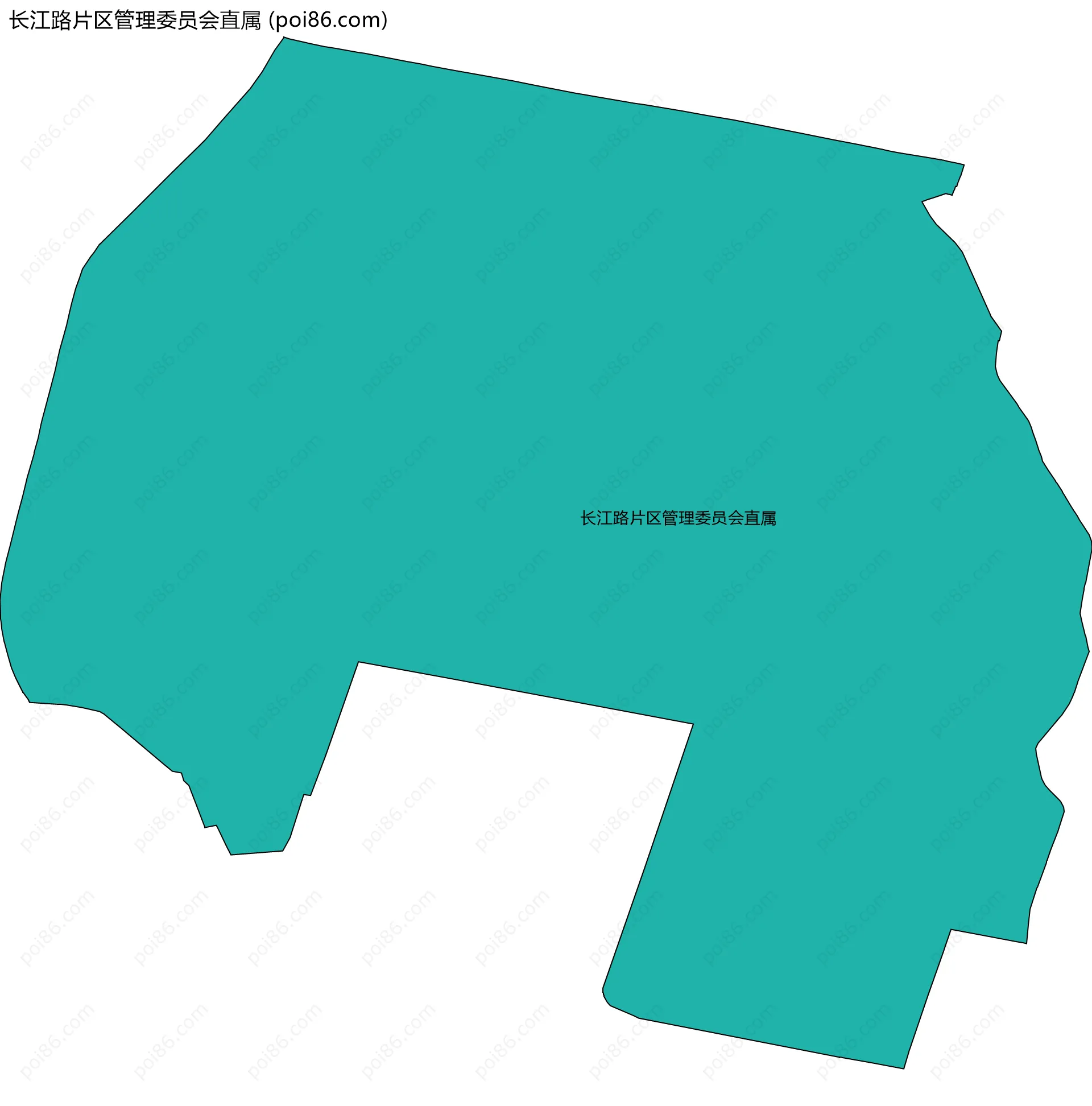 长江路片区管理委员会直属边界地图