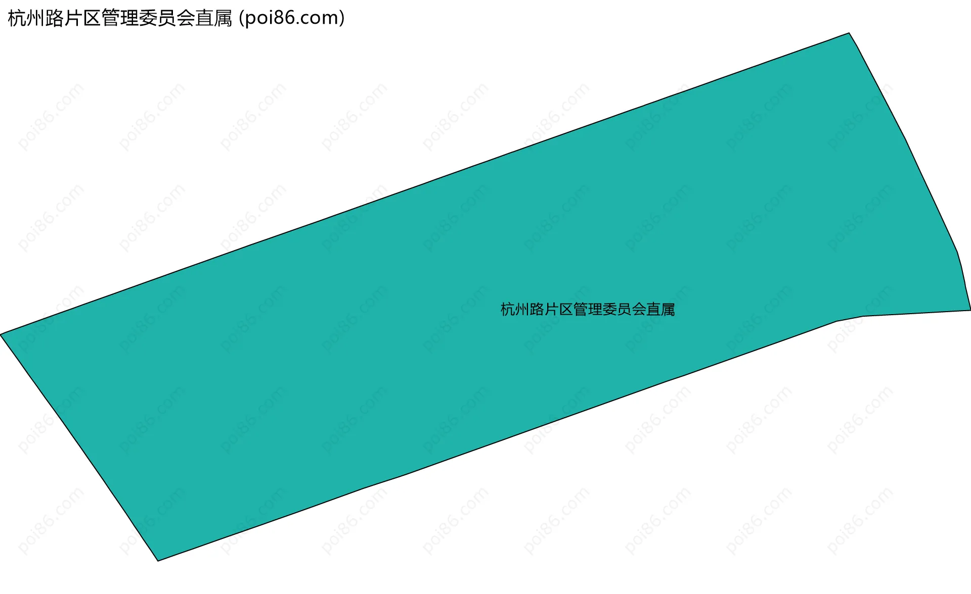杭州路片区管理委员会直属边界地图