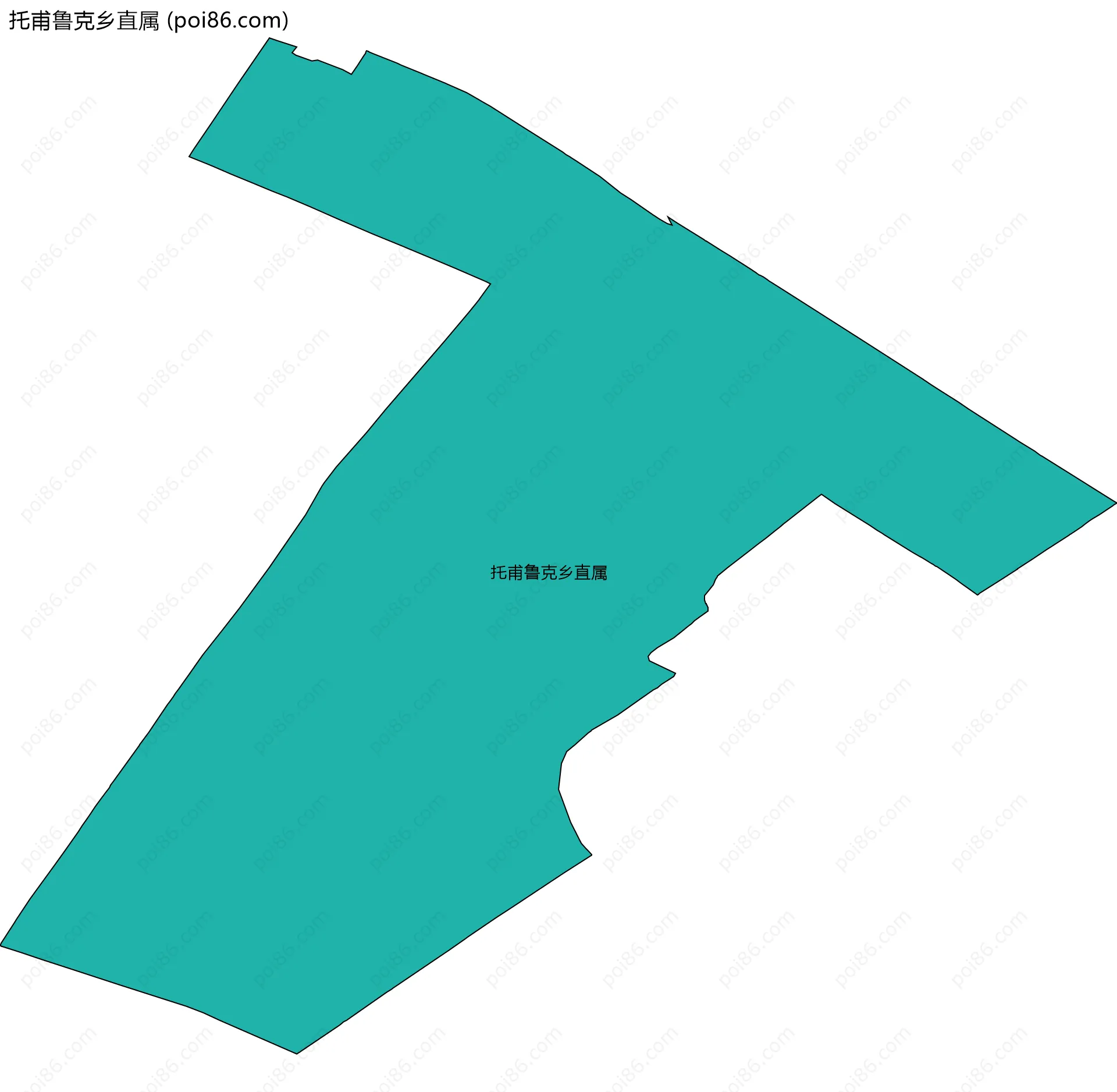 托甫鲁克乡直属边界地图