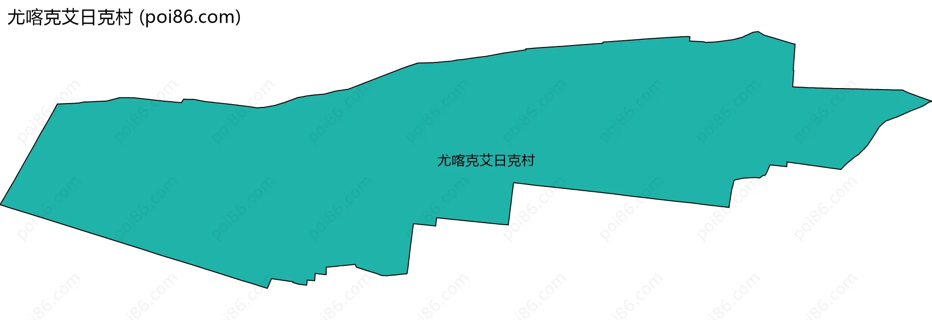 尤喀克艾日克村边界地图