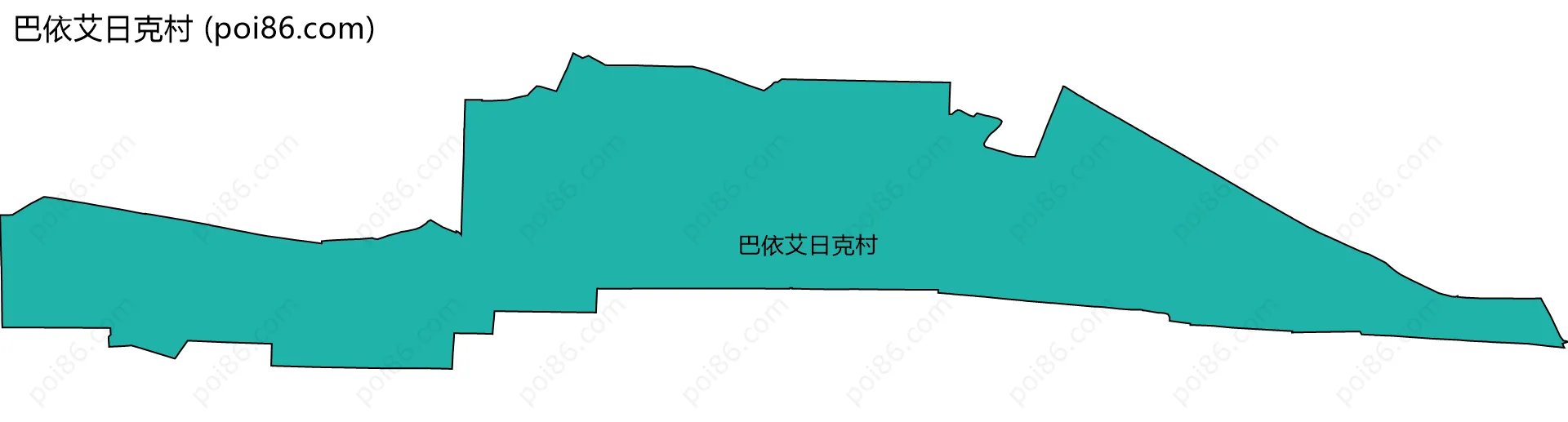 巴依艾日克村边界地图