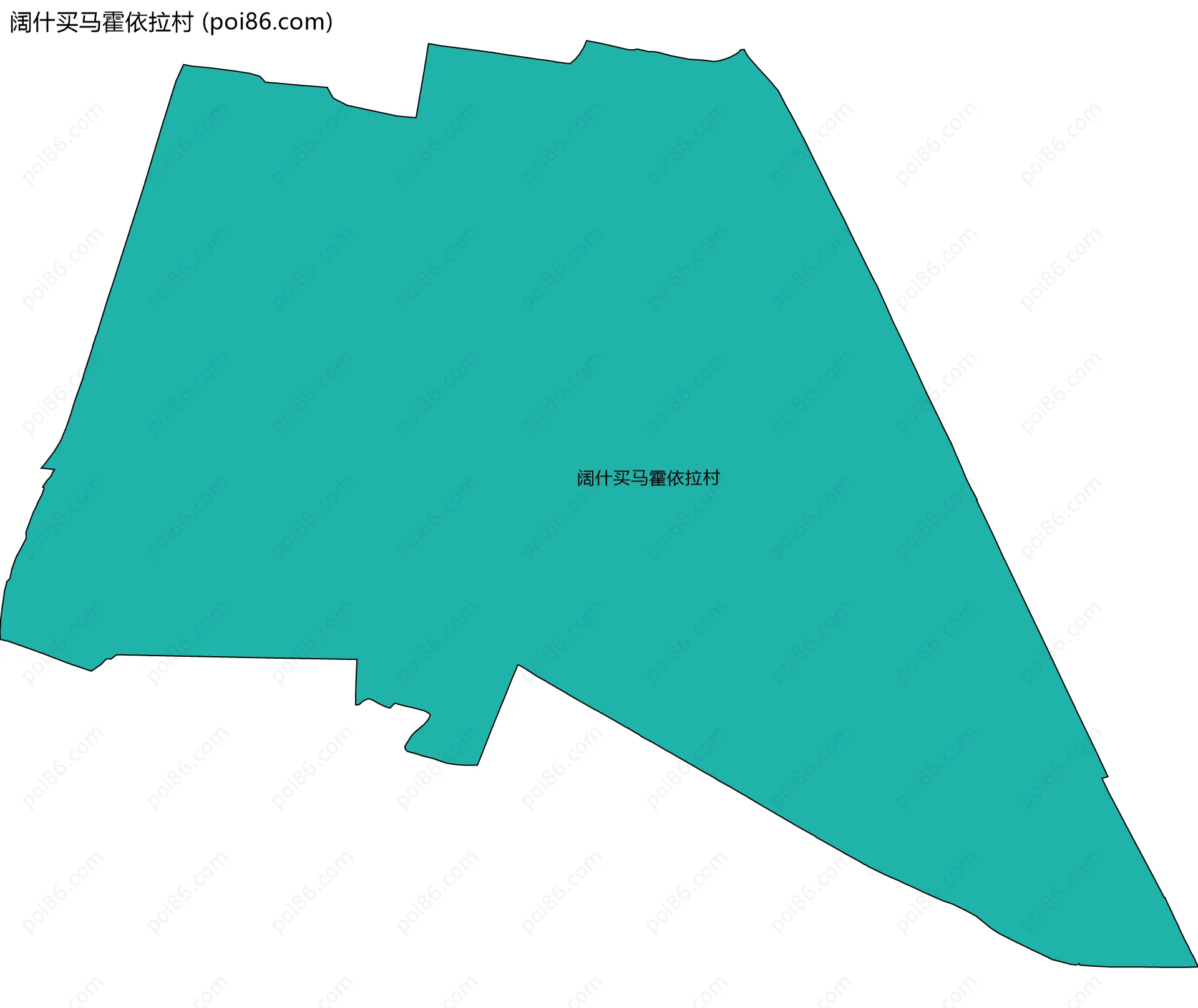 阔什买马霍依拉村边界地图