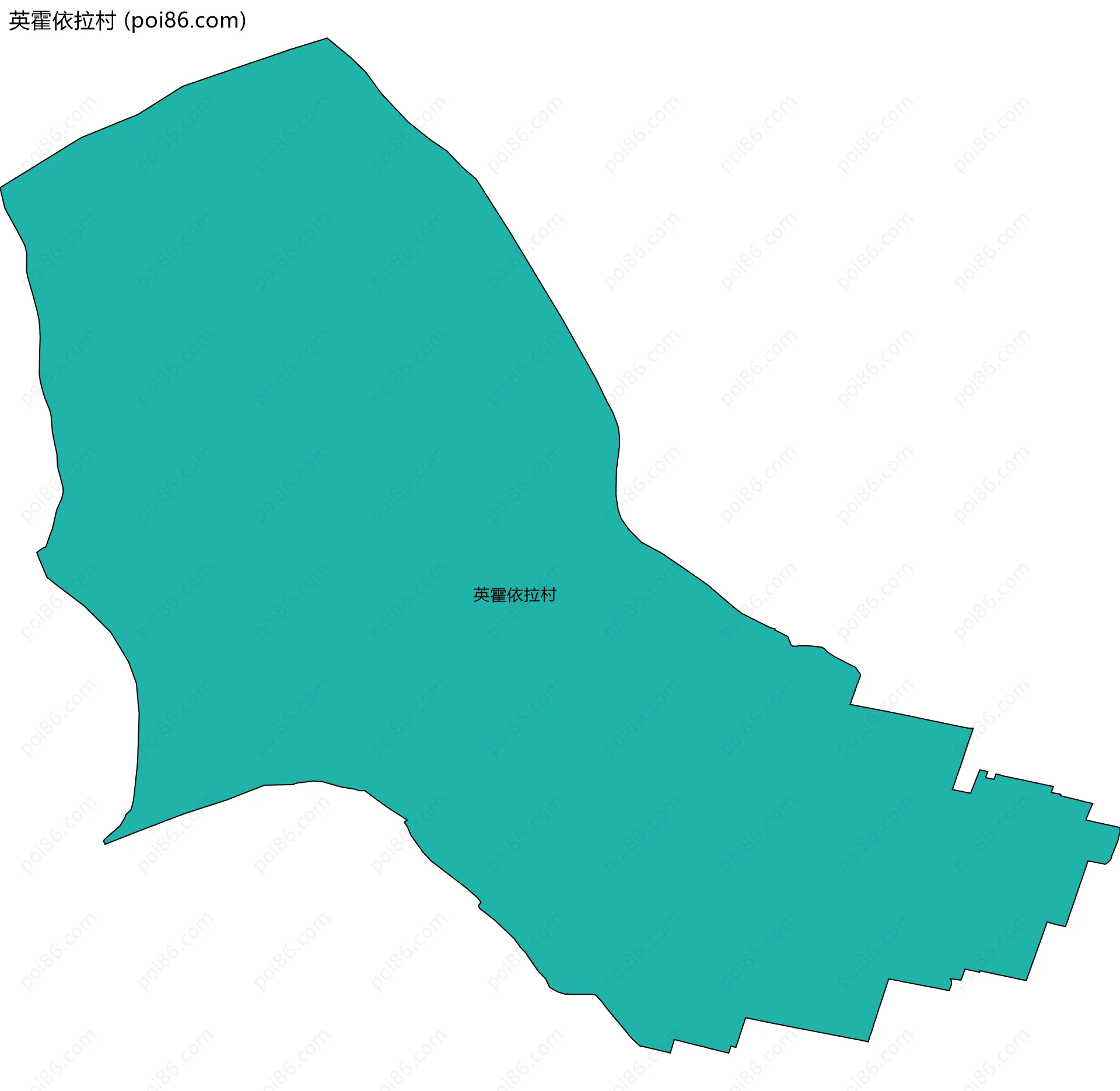 英霍依拉村边界地图