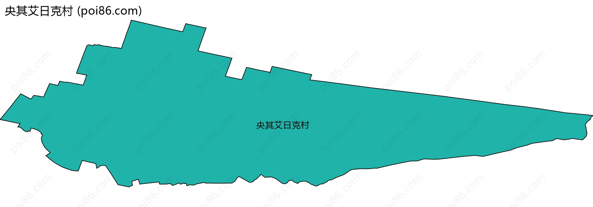 央其艾日克村边界地图