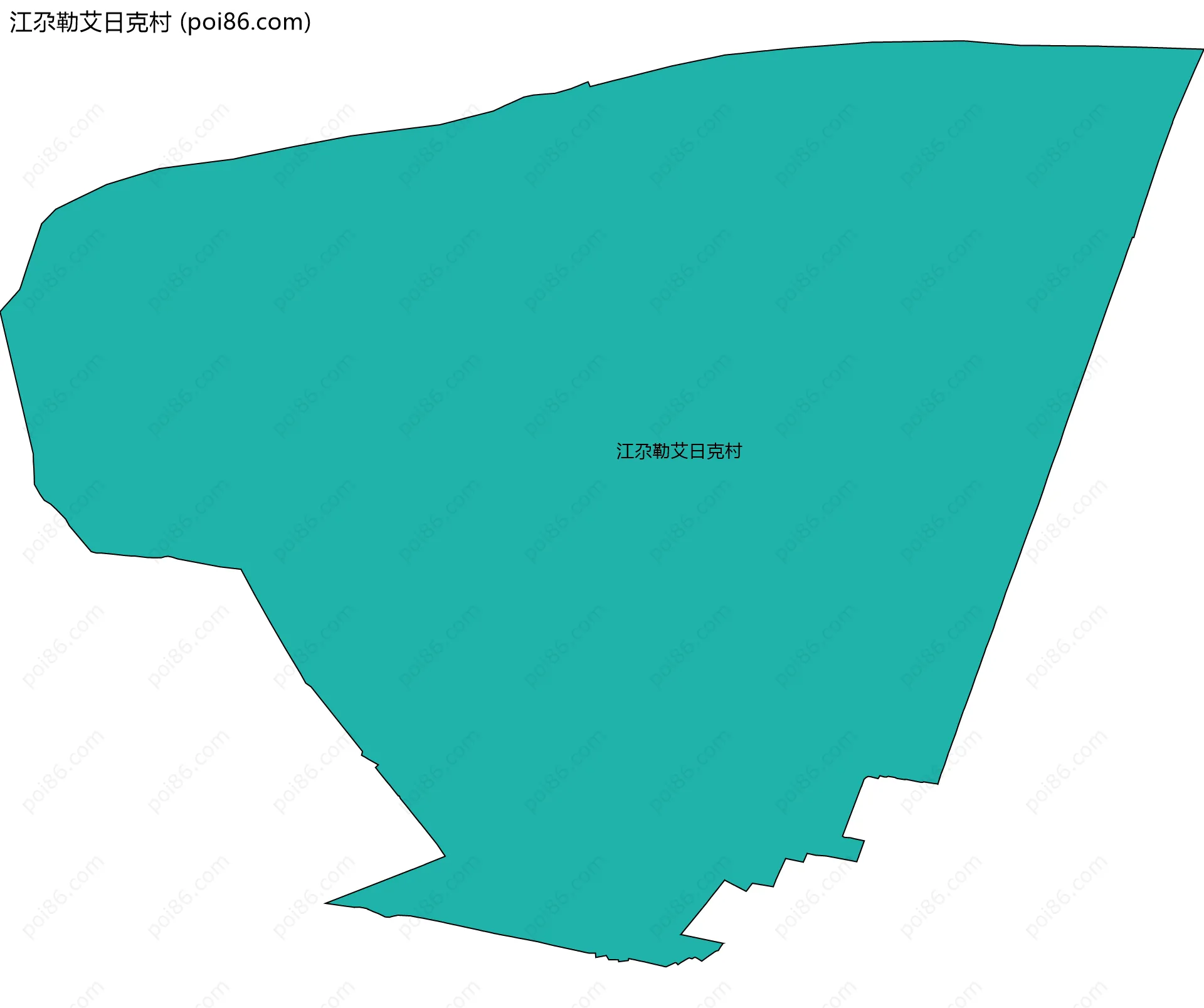 江尕勒艾日克村边界地图