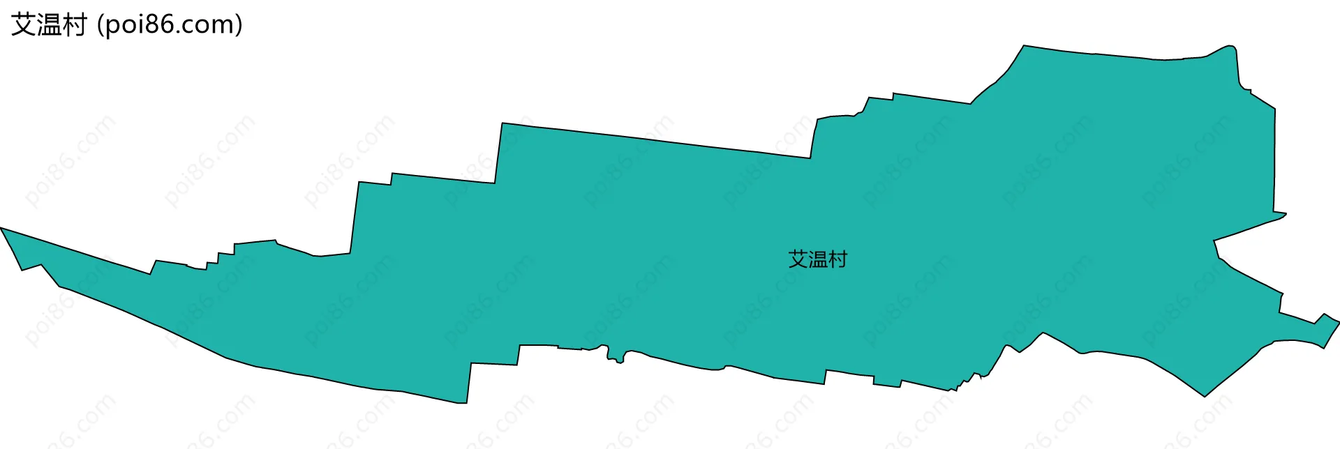 艾温村边界地图