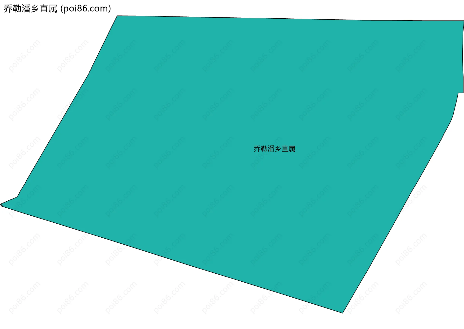 乔勒潘乡直属边界地图