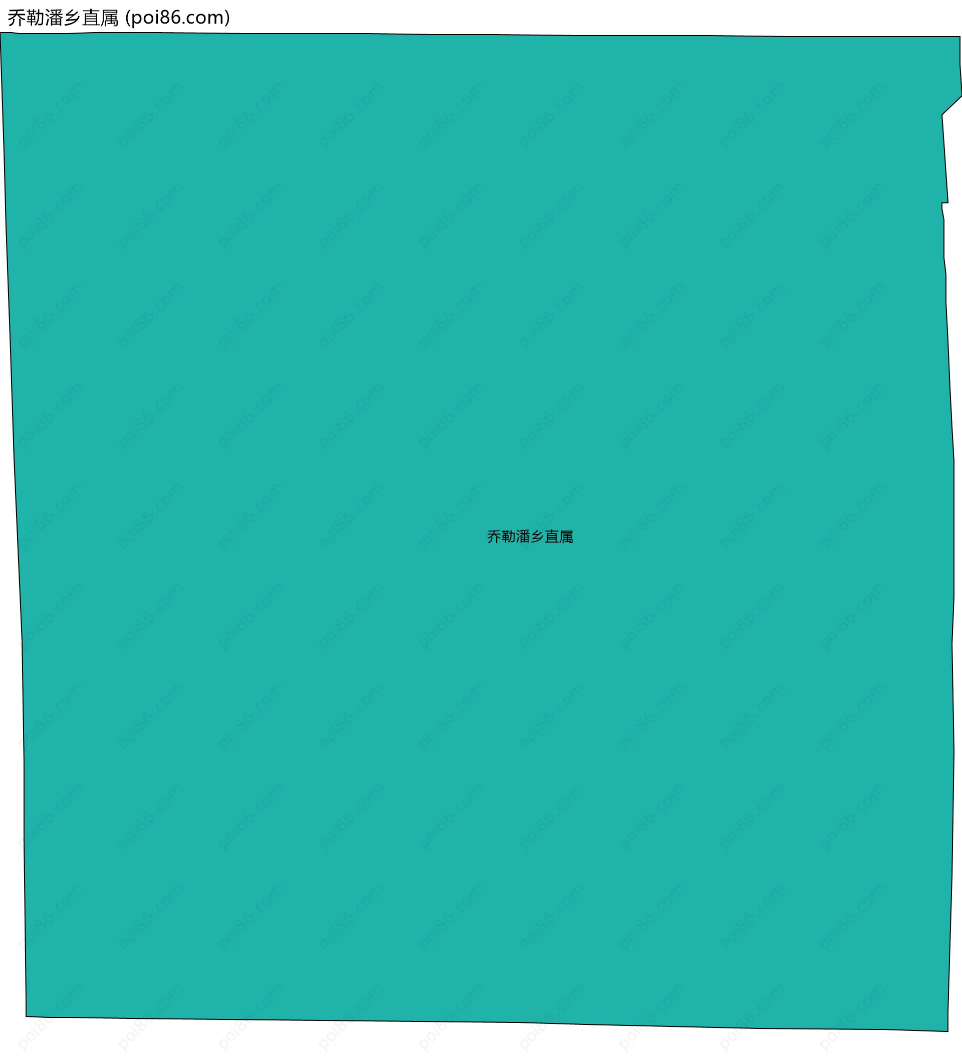 乔勒潘乡直属边界地图