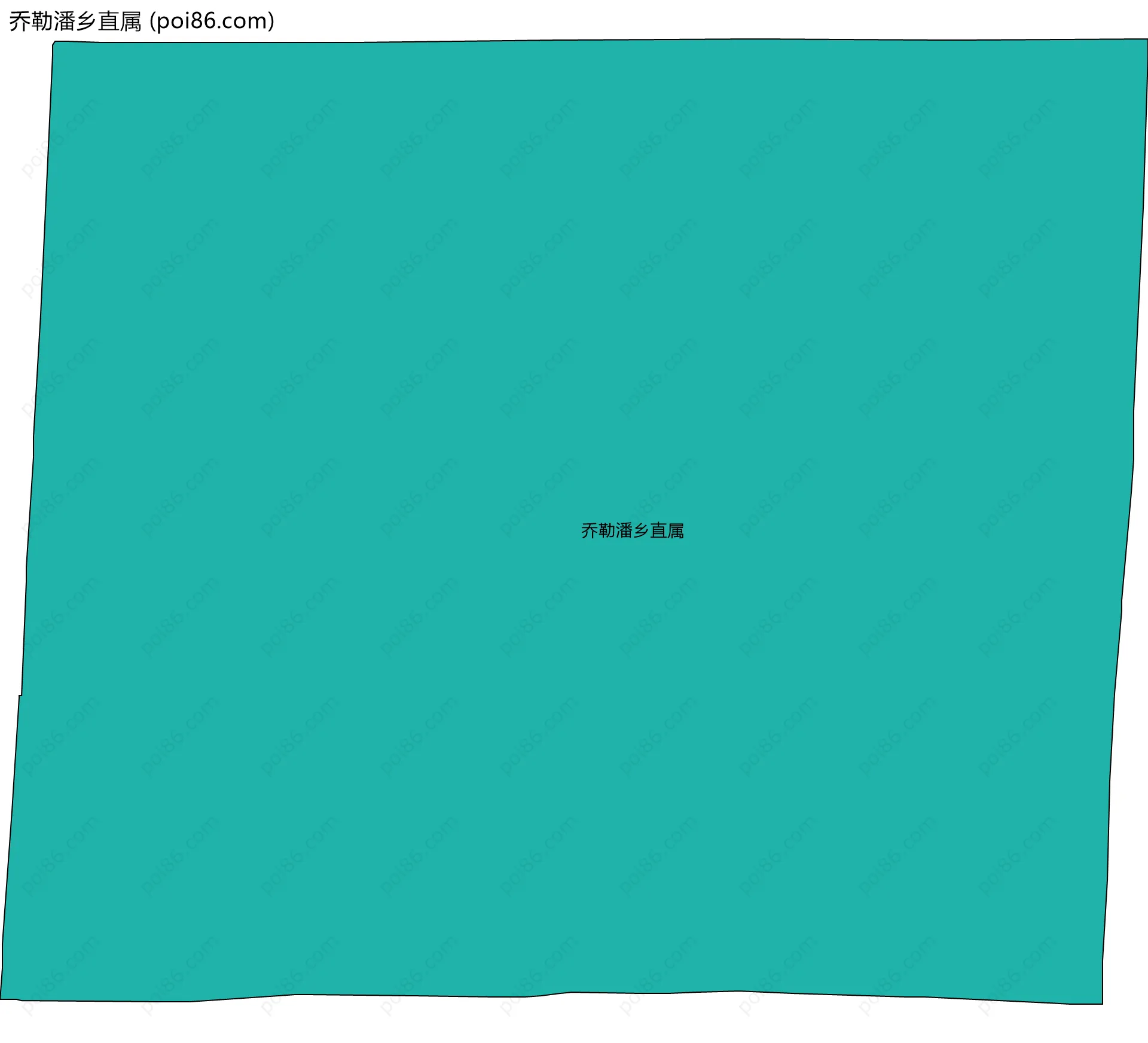 乔勒潘乡直属边界地图