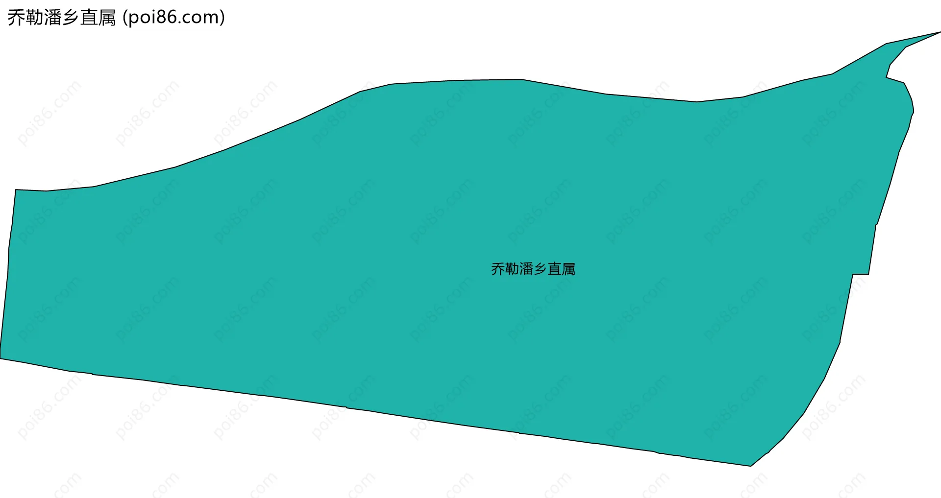 乔勒潘乡直属边界地图