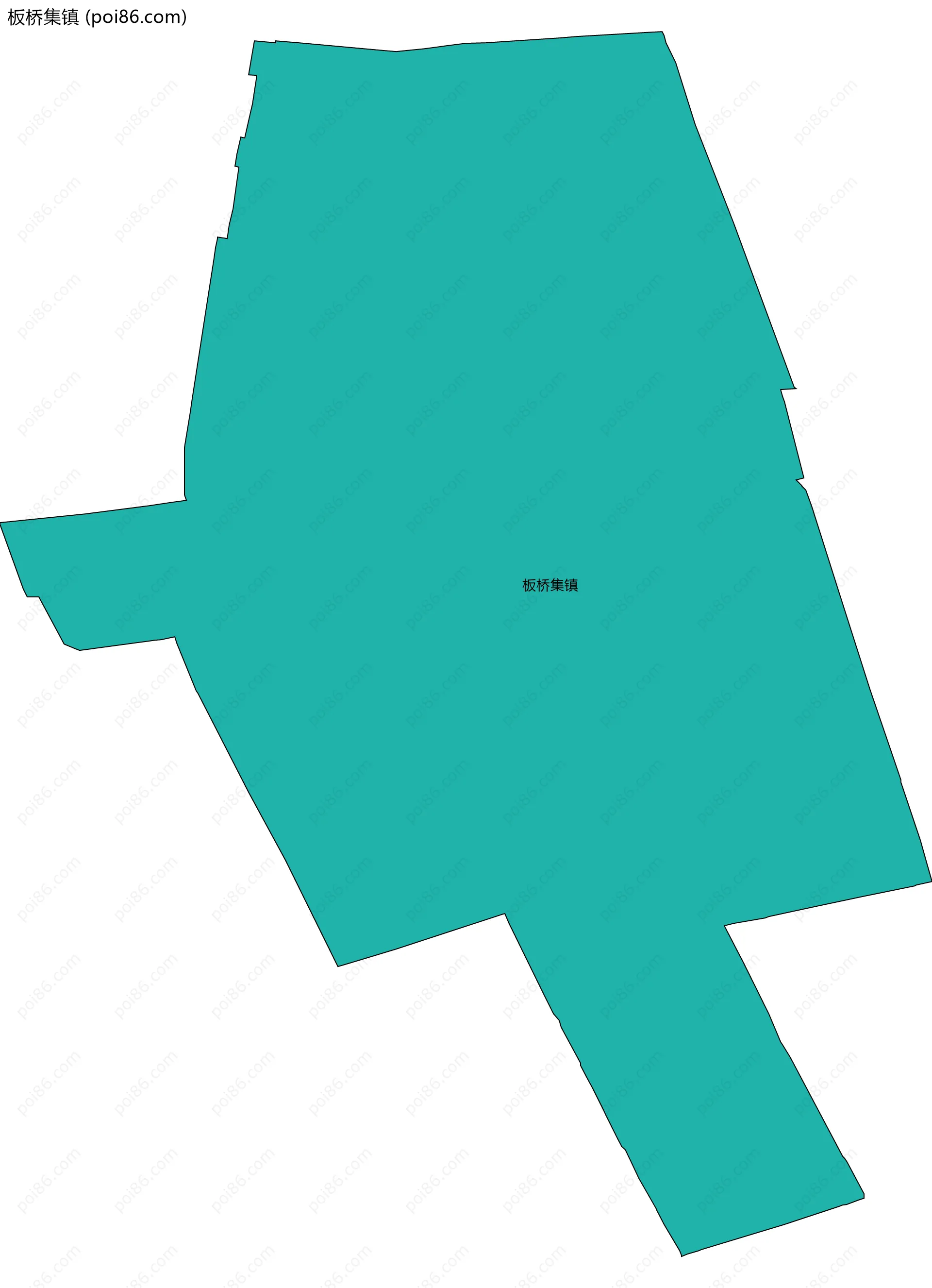 板桥集镇边界地图