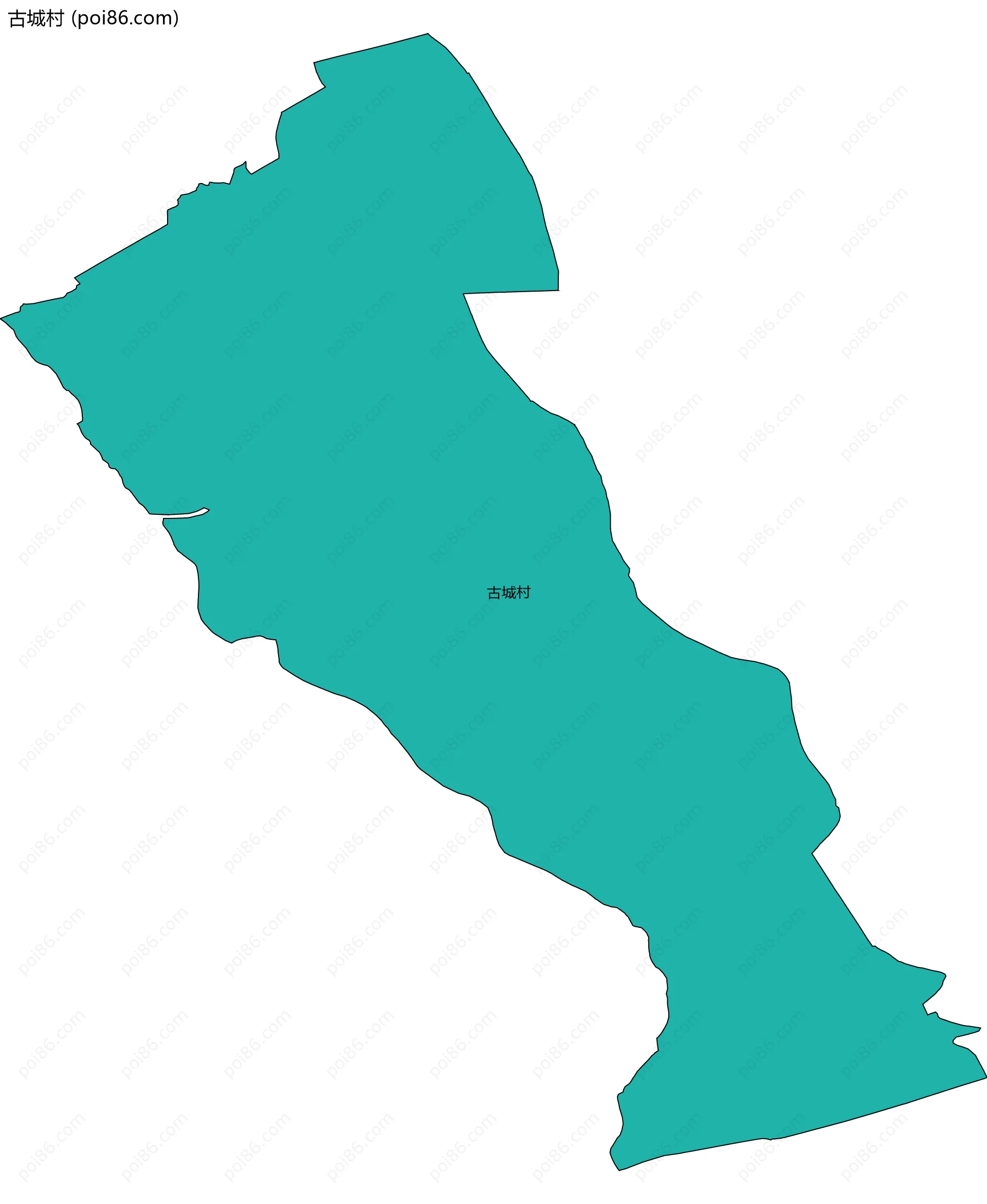 古城村边界地图