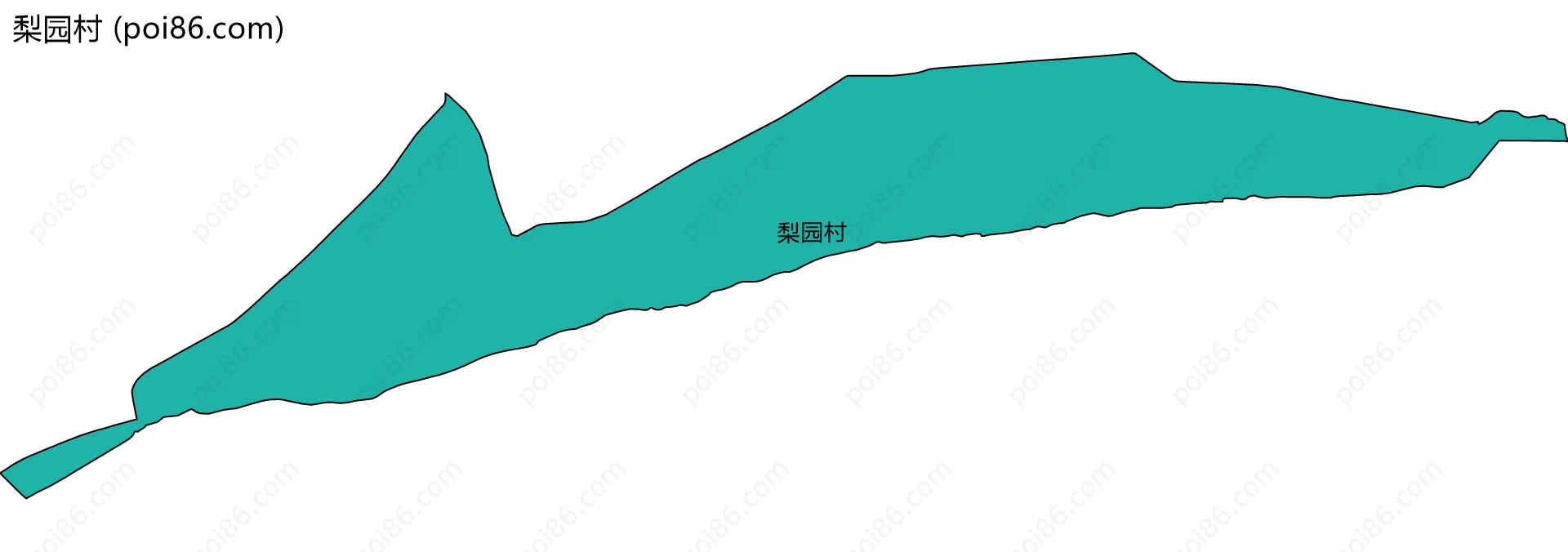 梨园村边界地图