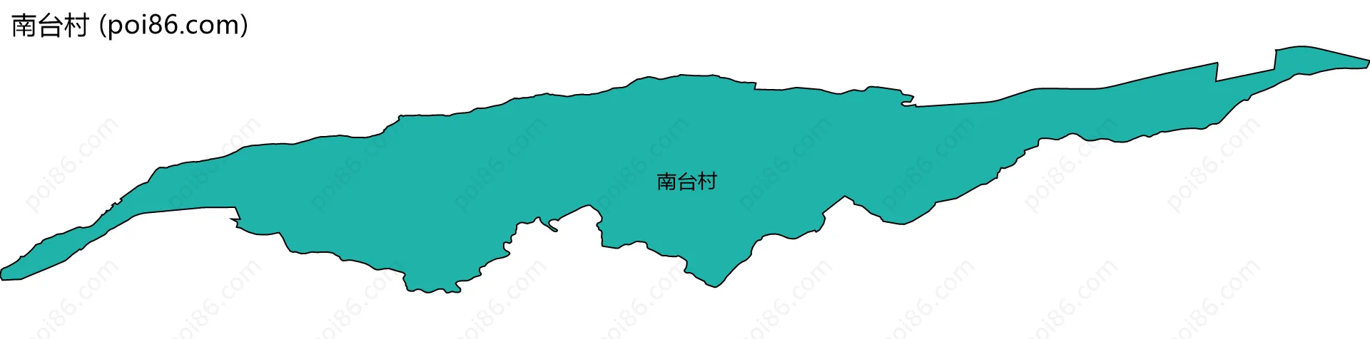 南台村边界地图