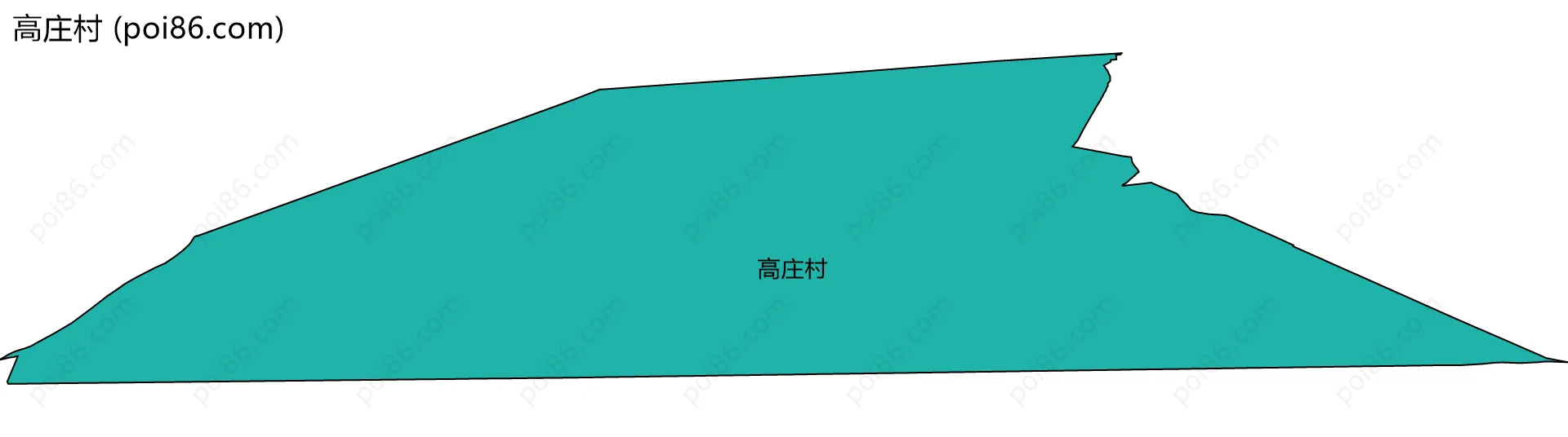 高庄村边界地图