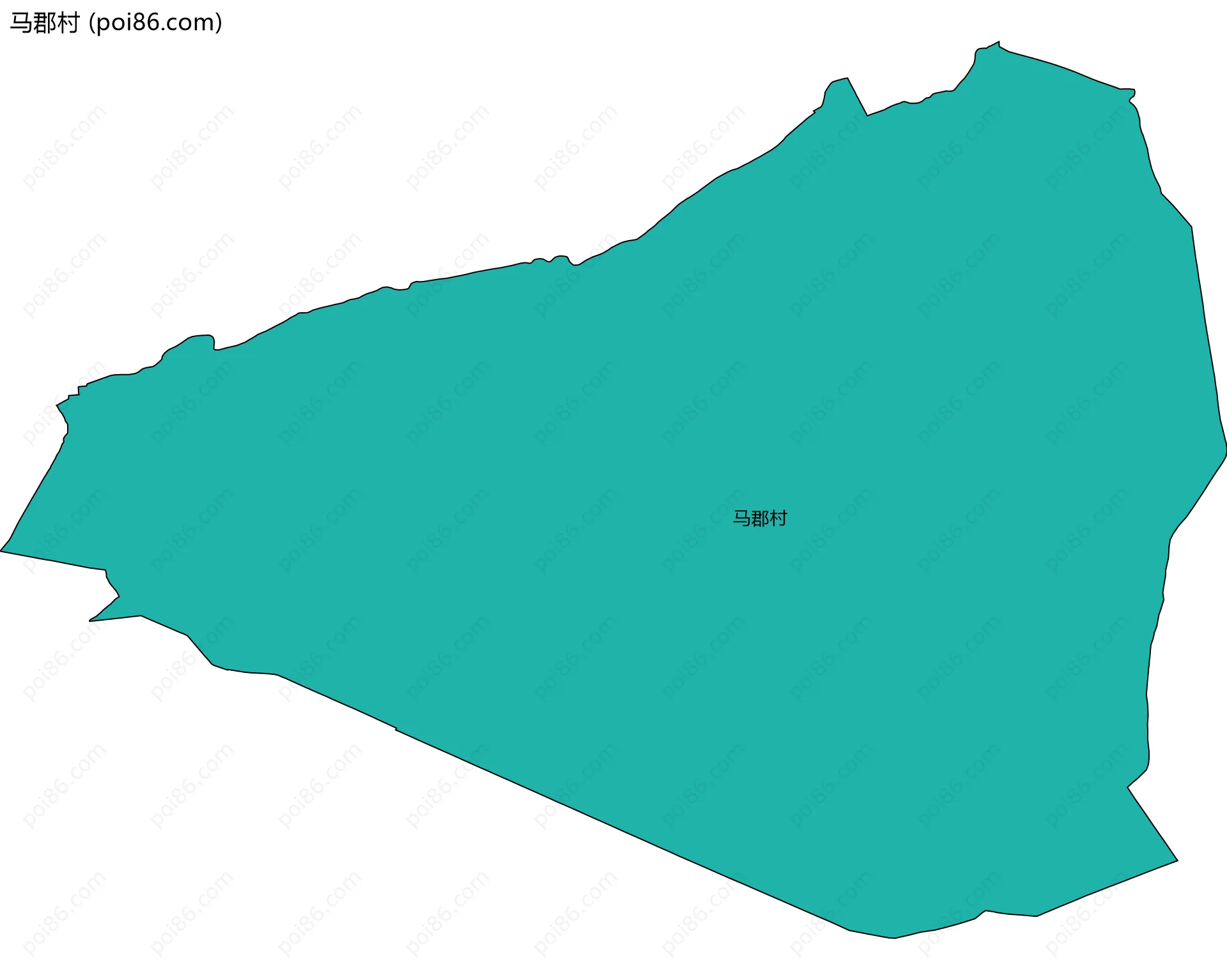 马郡村边界地图