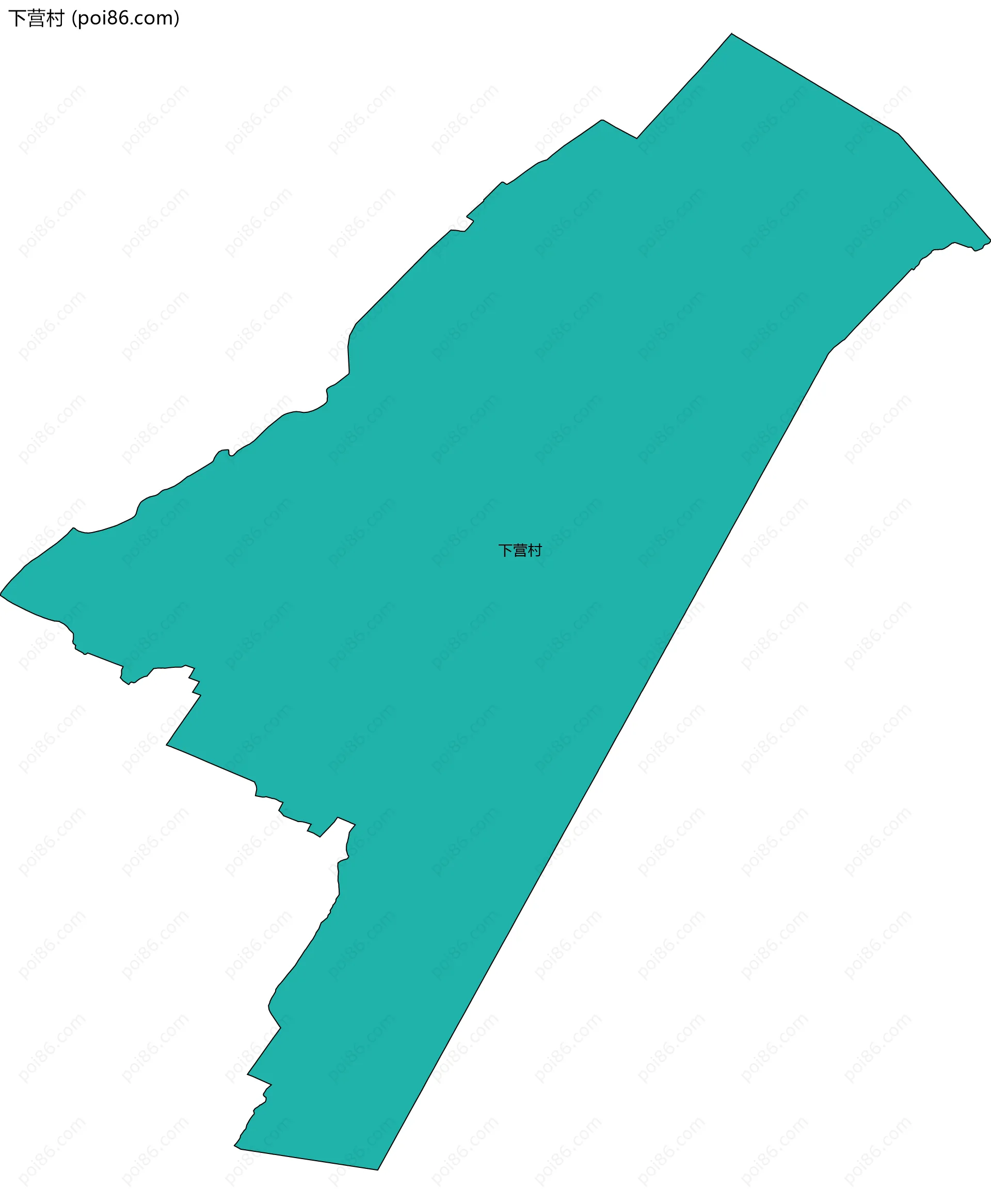 下营村边界地图