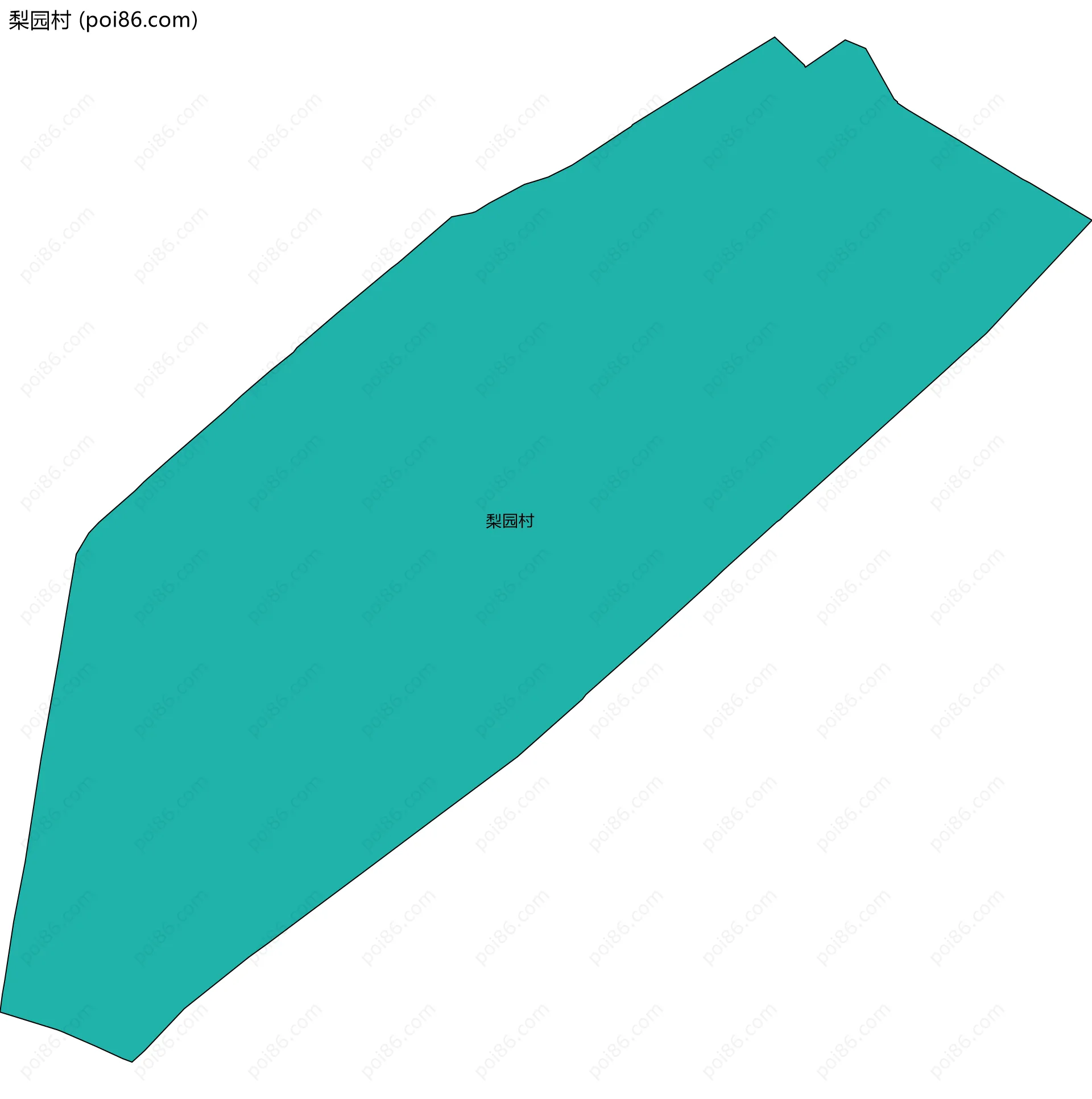 梨园村边界地图