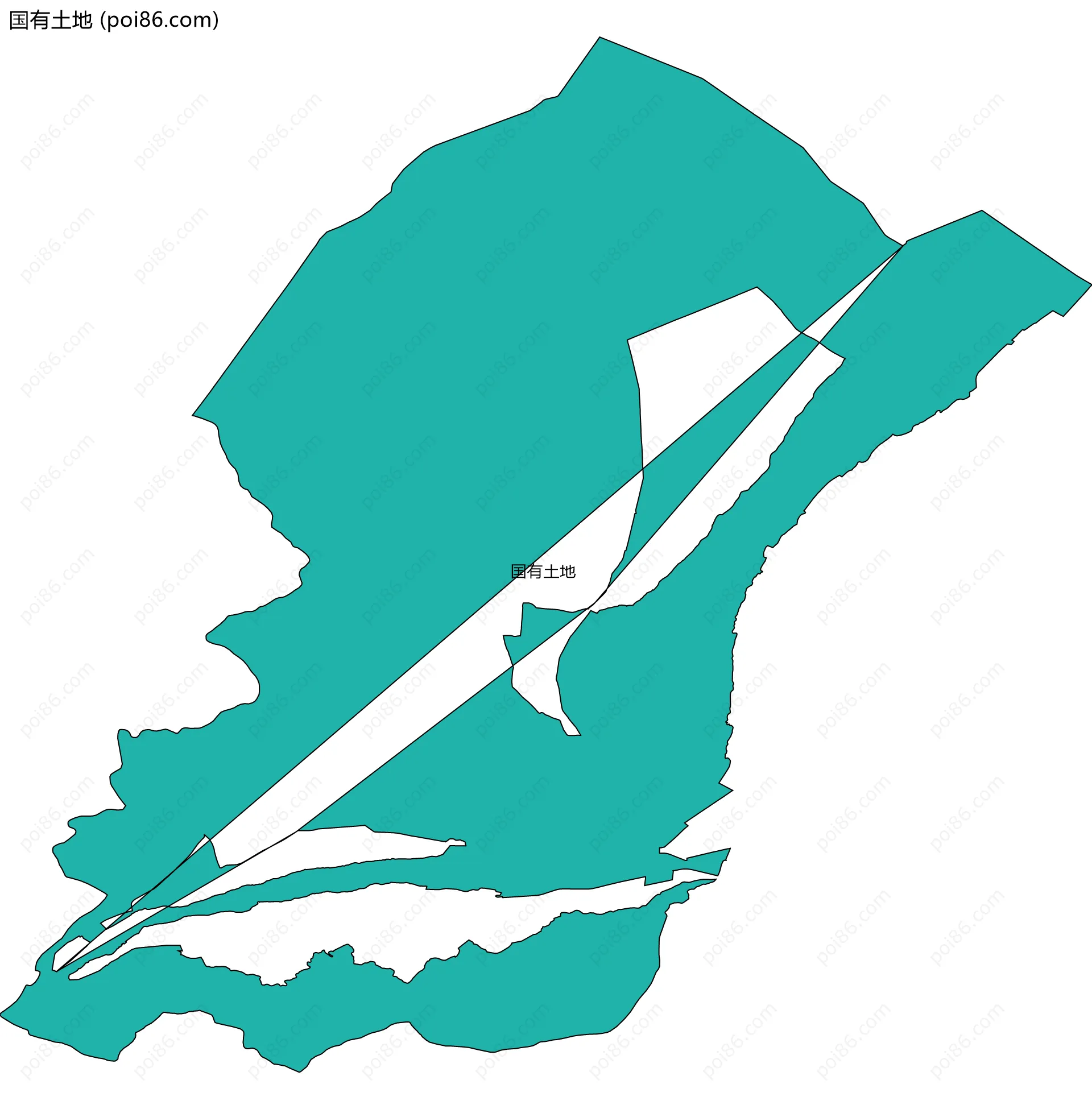 国有土地边界地图