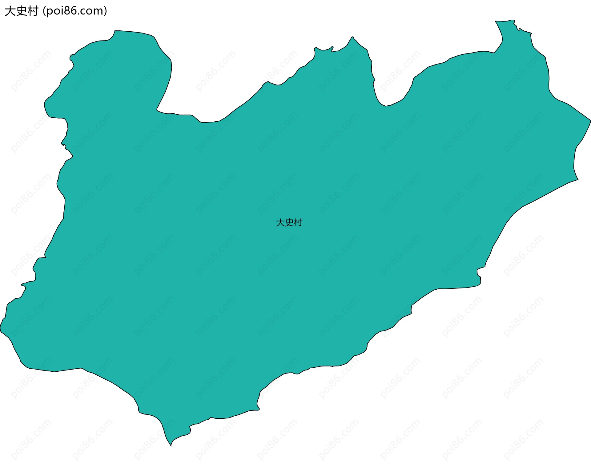 大史村边界地图