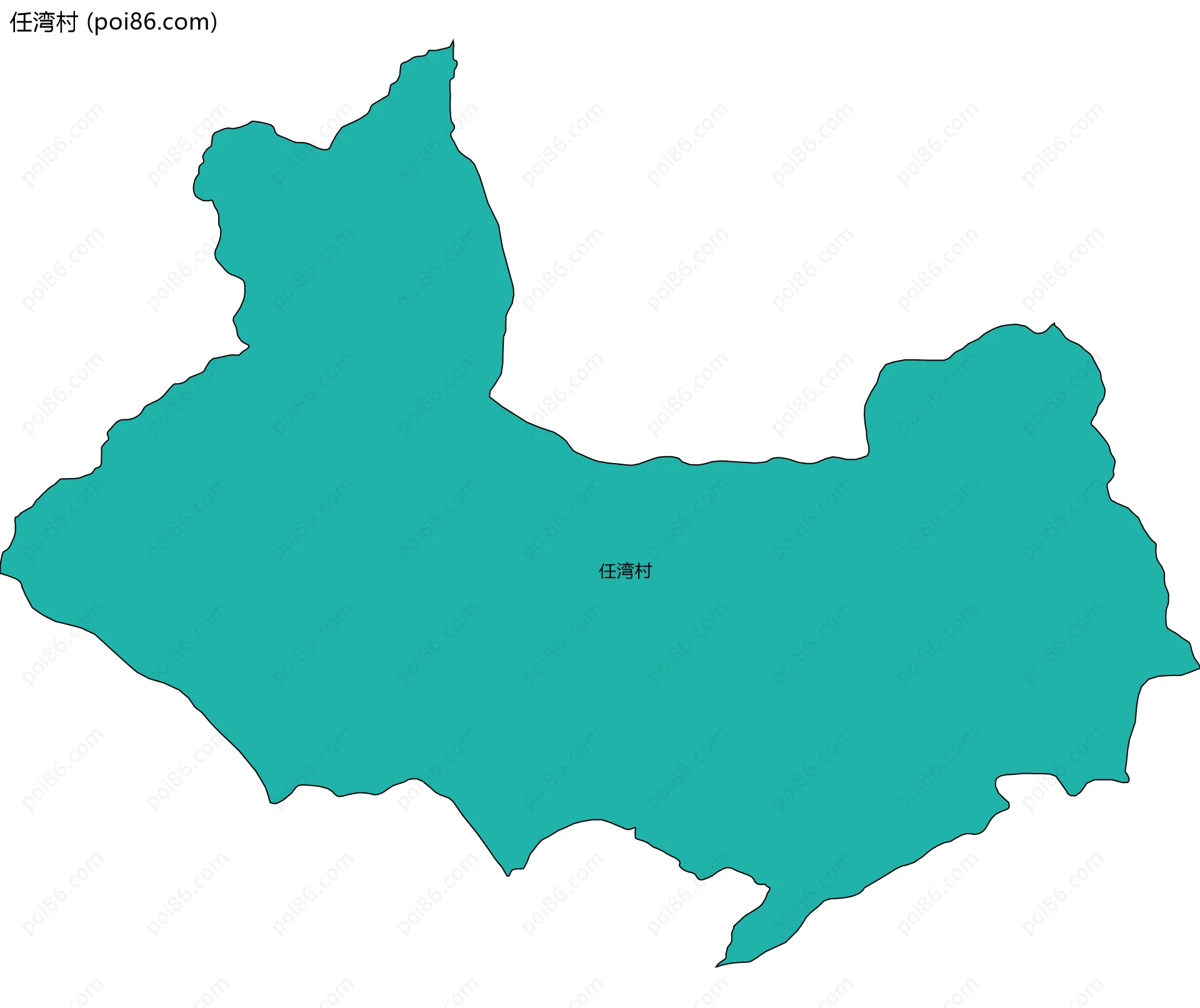 任湾村边界地图