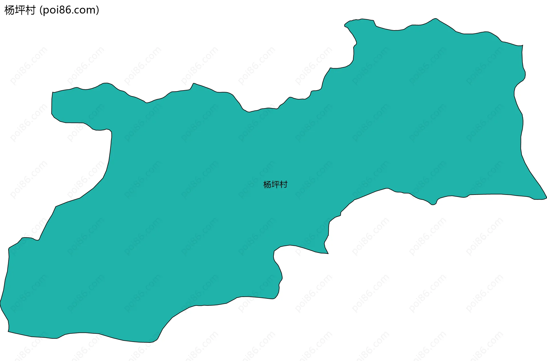 杨坪村边界地图