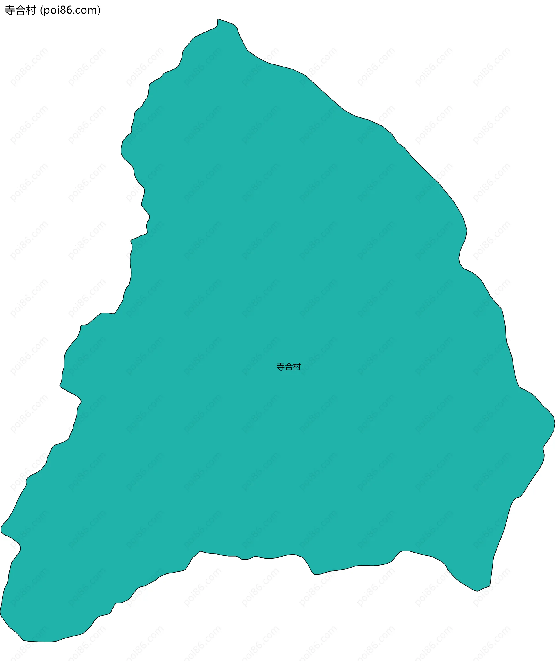 寺合村边界地图