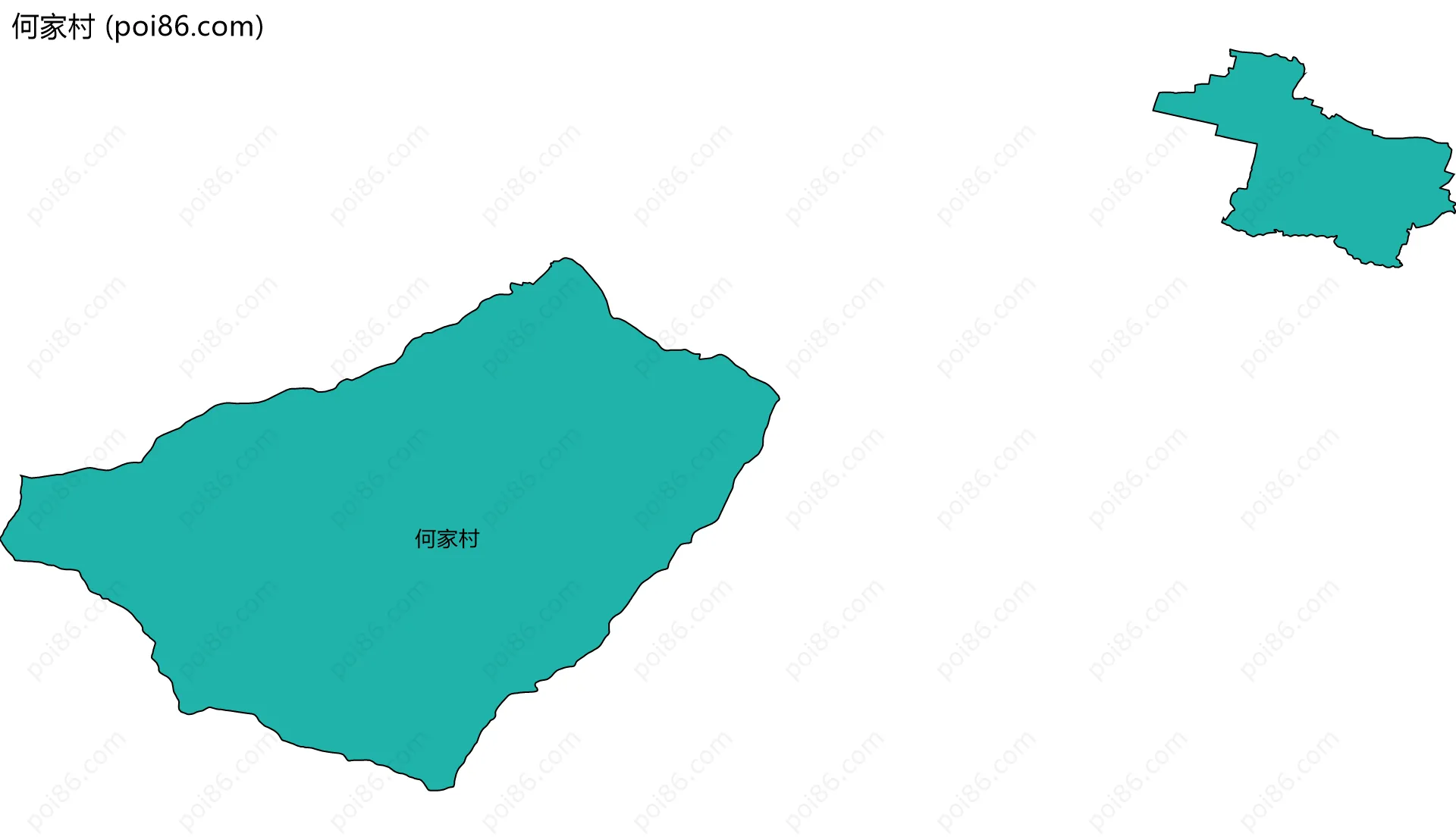 何家村边界地图