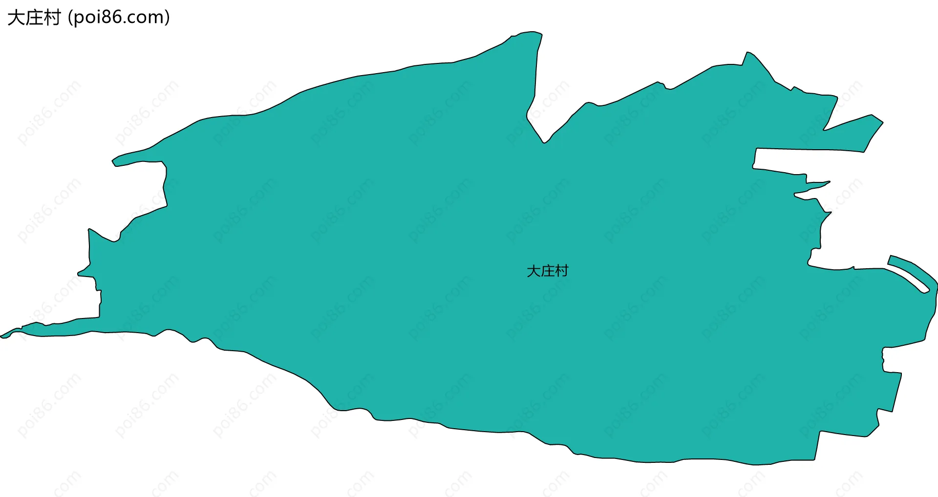 大庄村边界地图