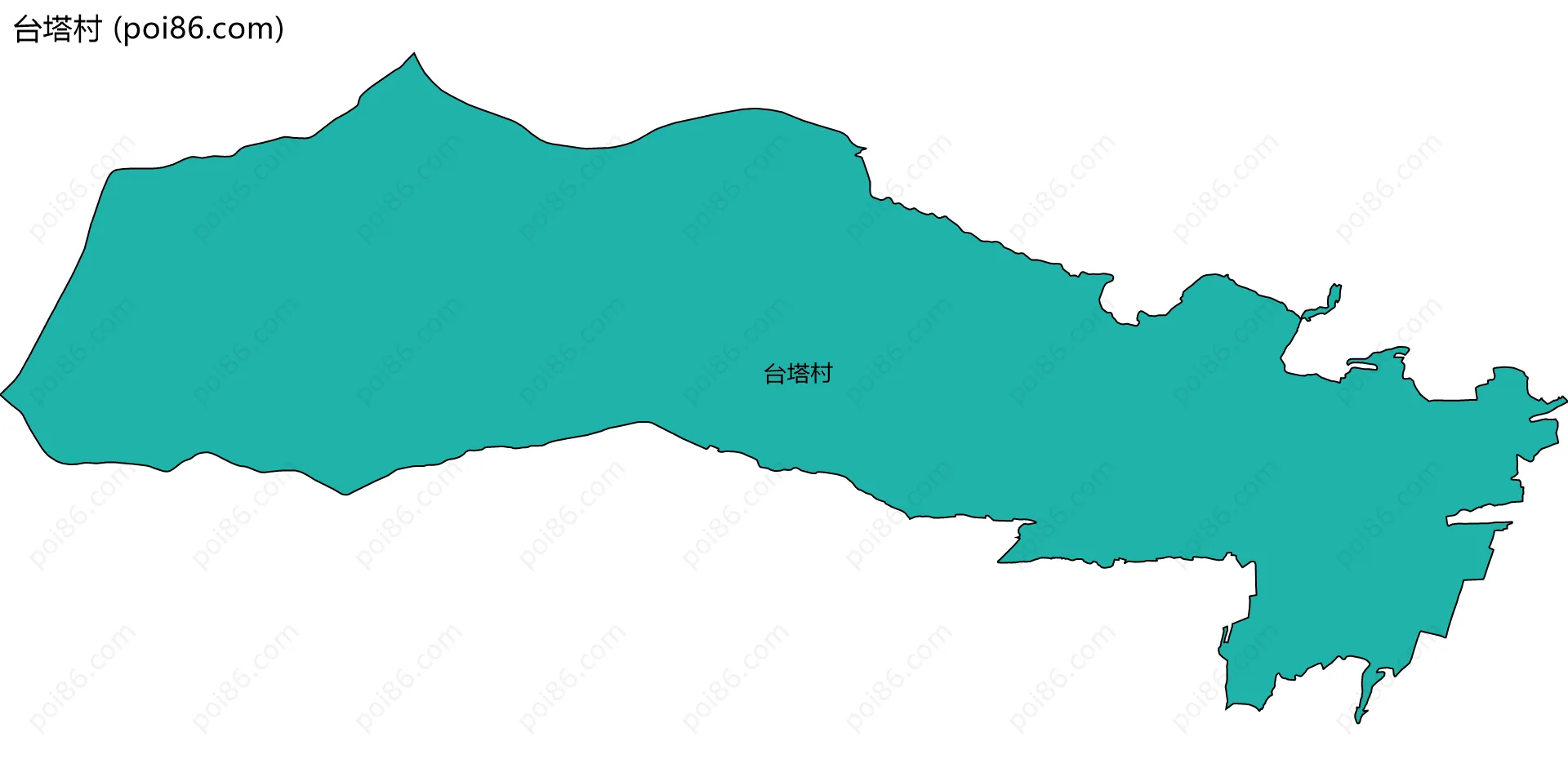 台塔村边界地图