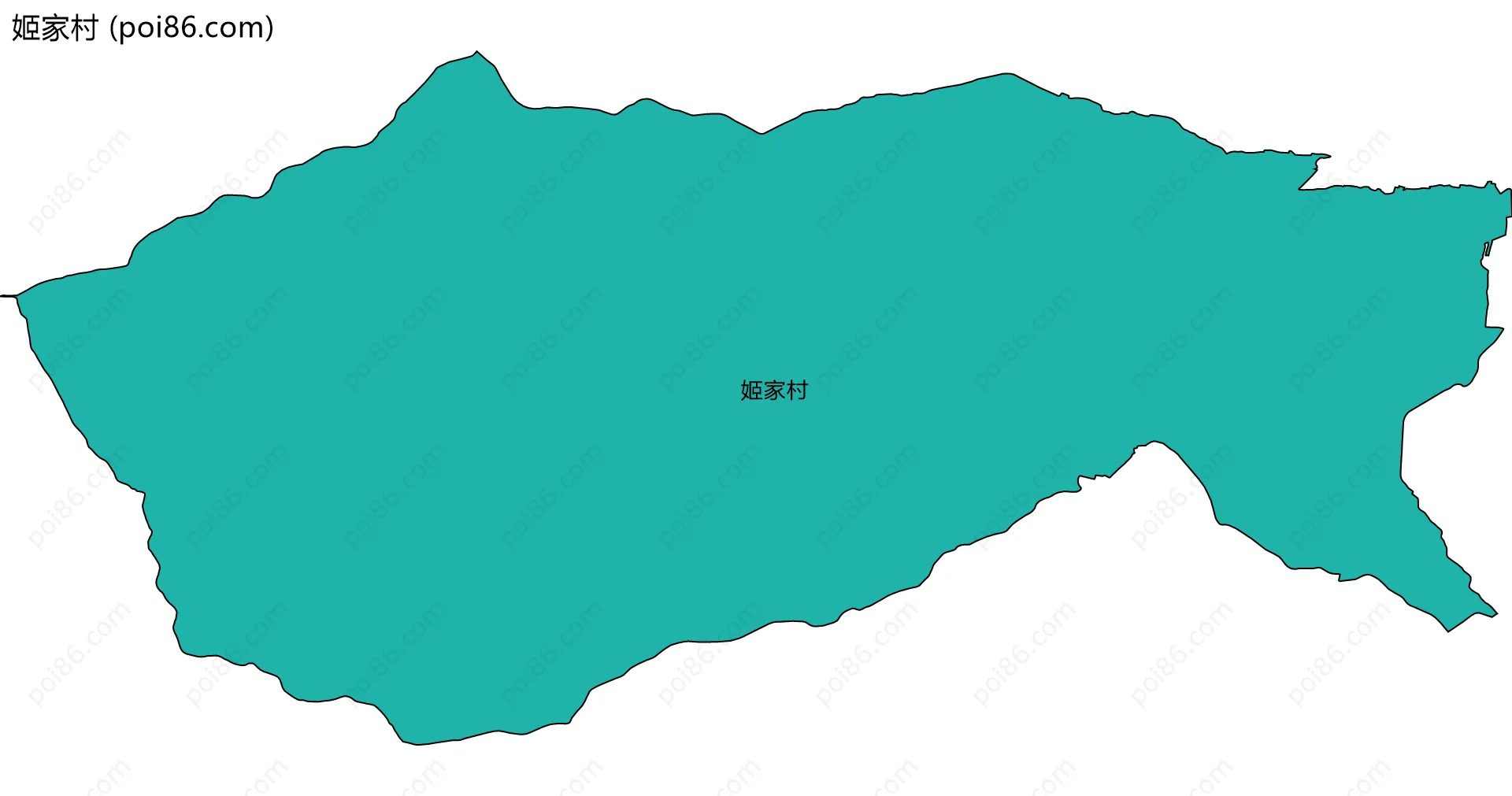 姬家村边界地图