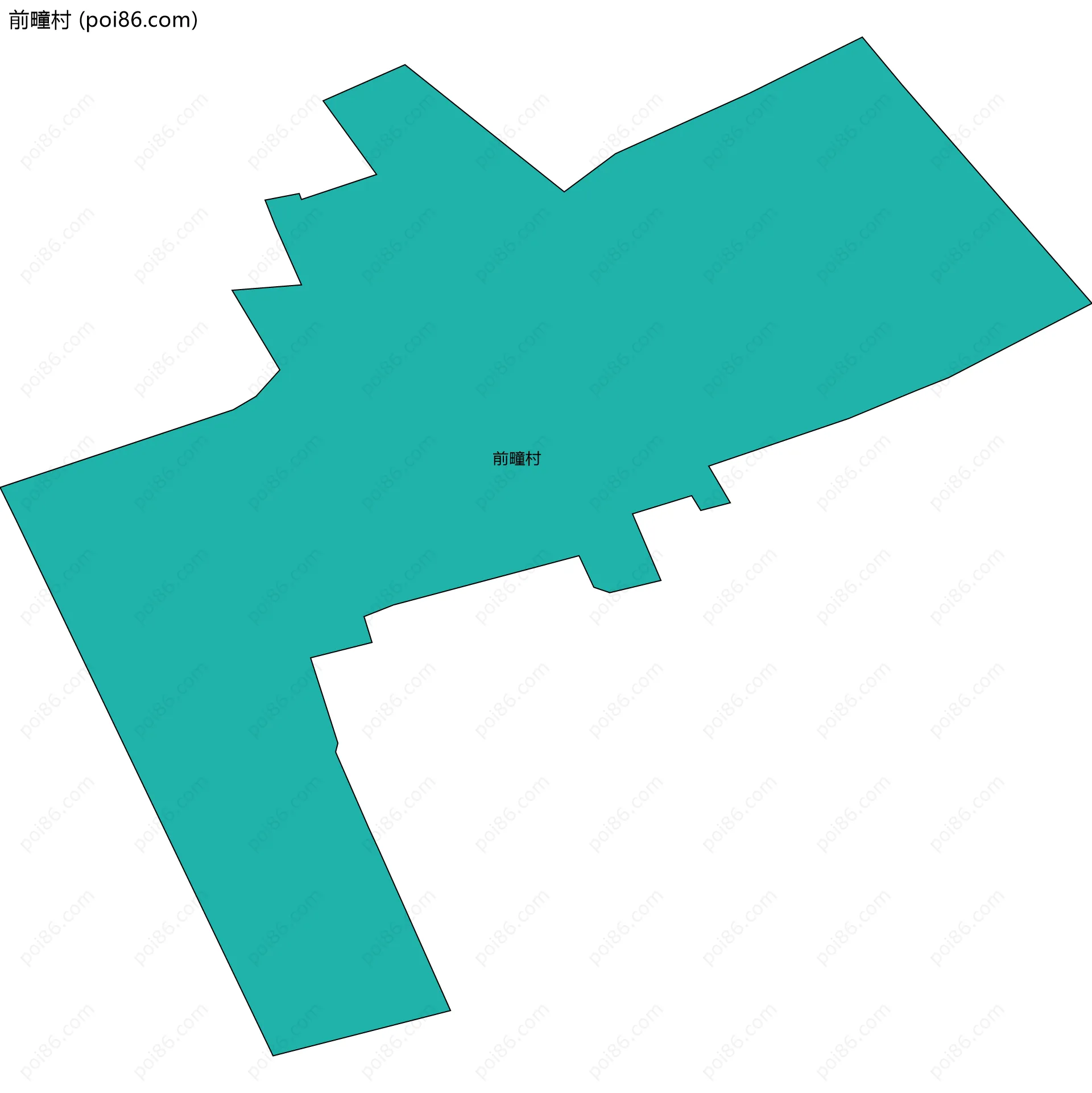 前疃村边界地图