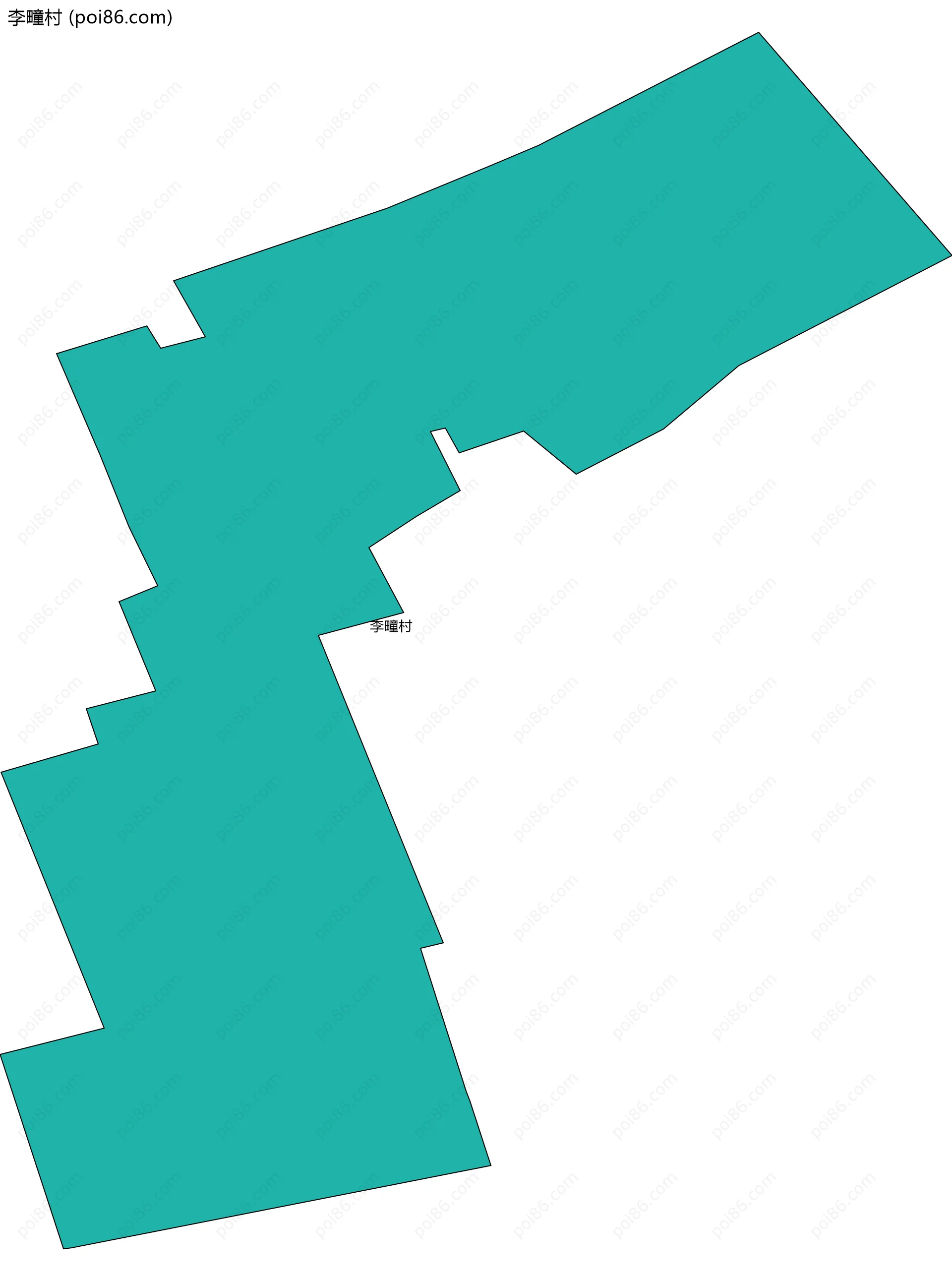 李疃村边界地图