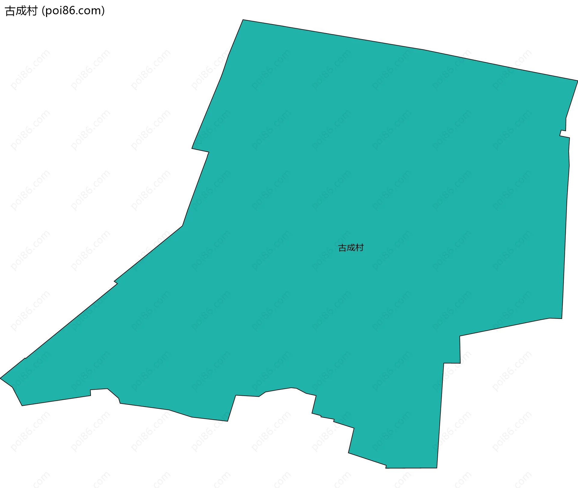 古成村边界地图