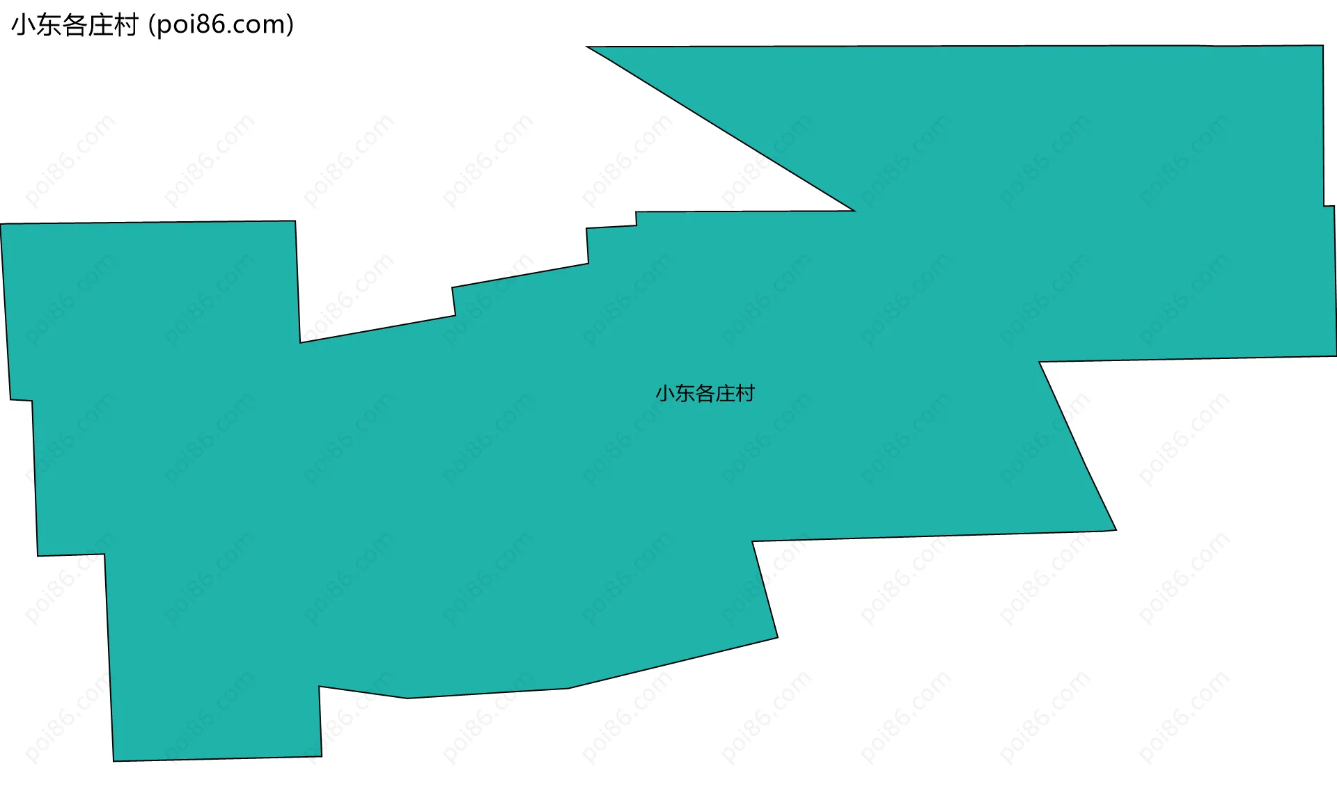 小东各庄村边界地图