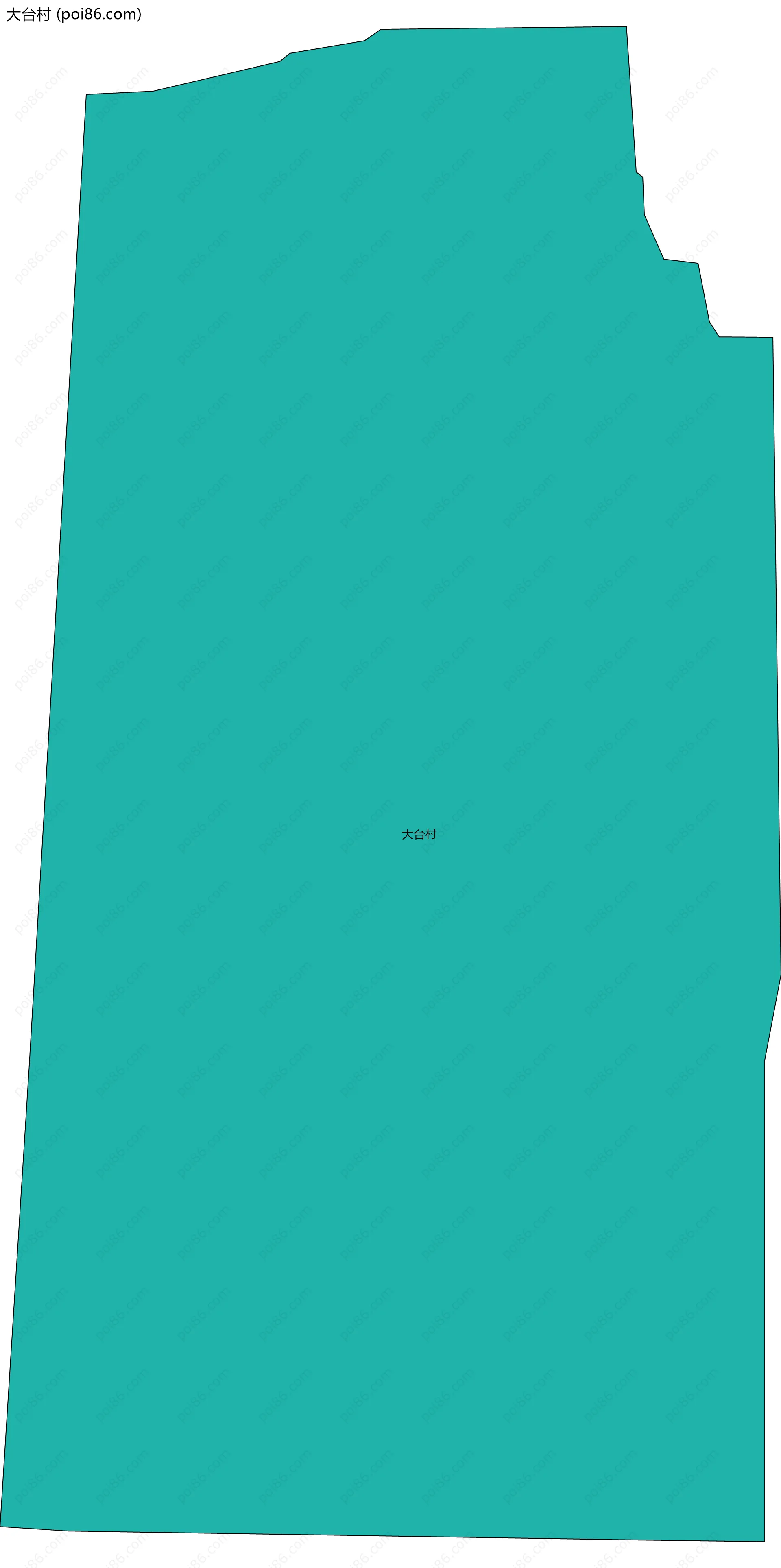 大台村边界地图