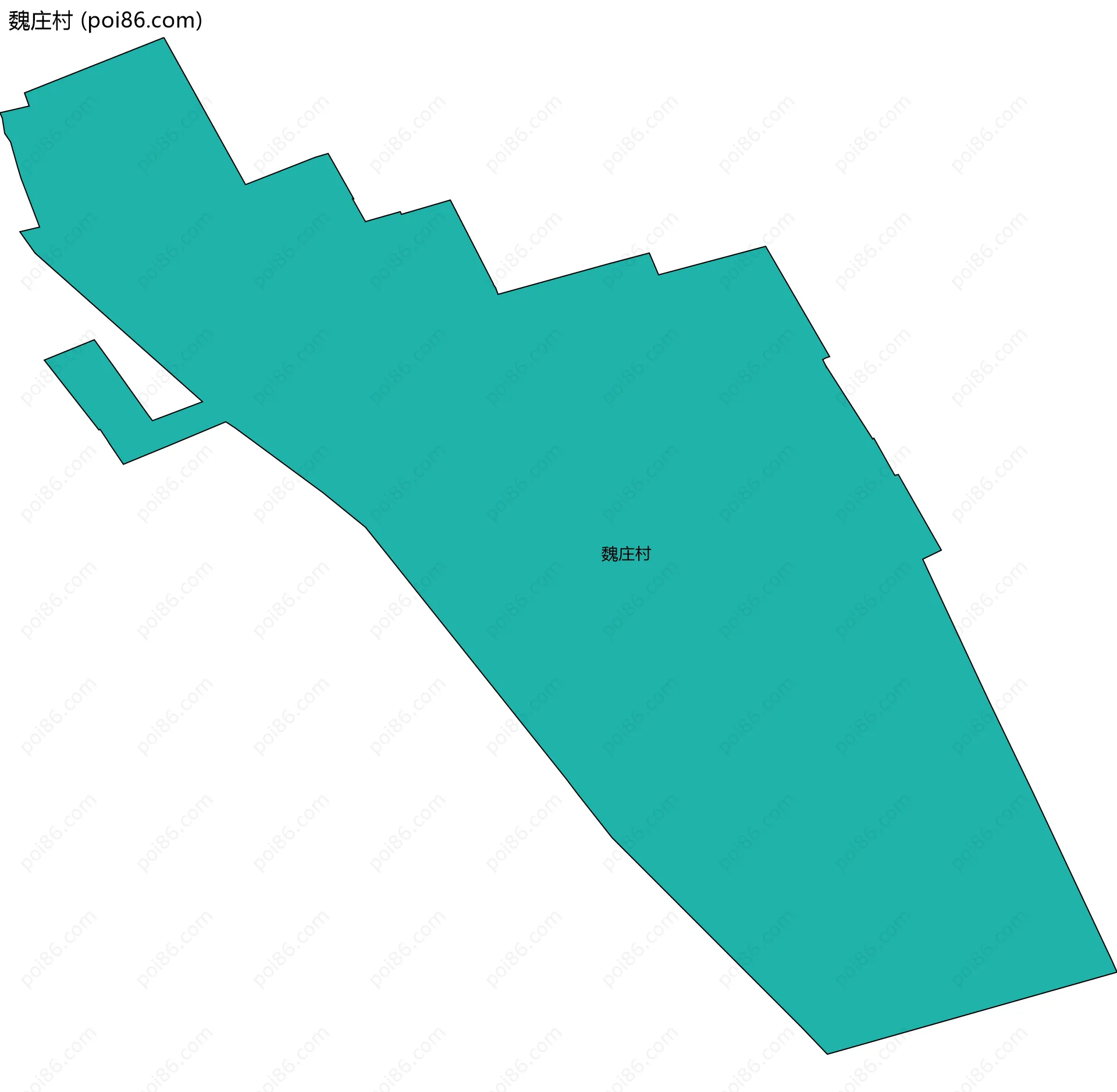 魏庄村边界地图