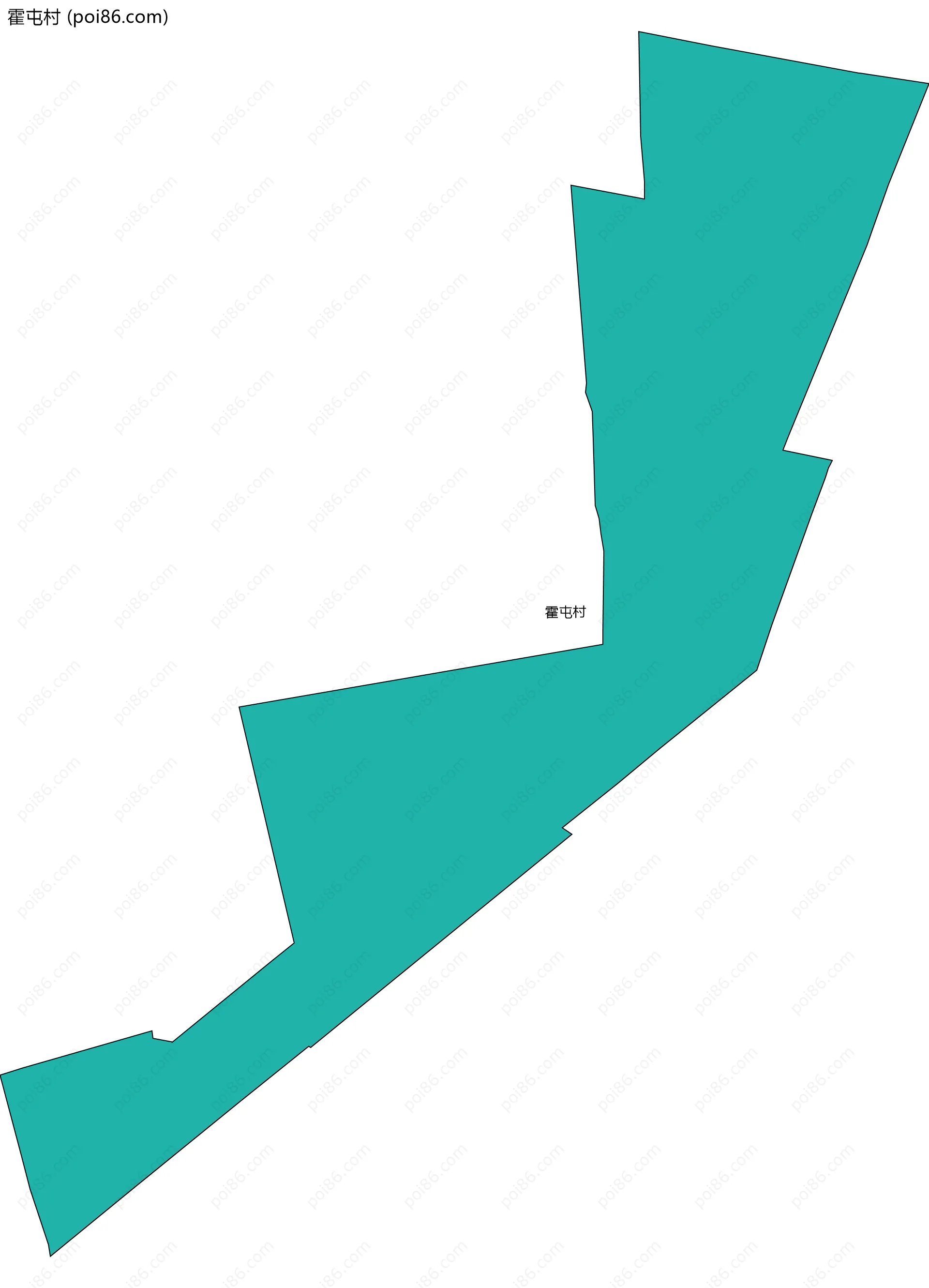 霍屯村边界地图