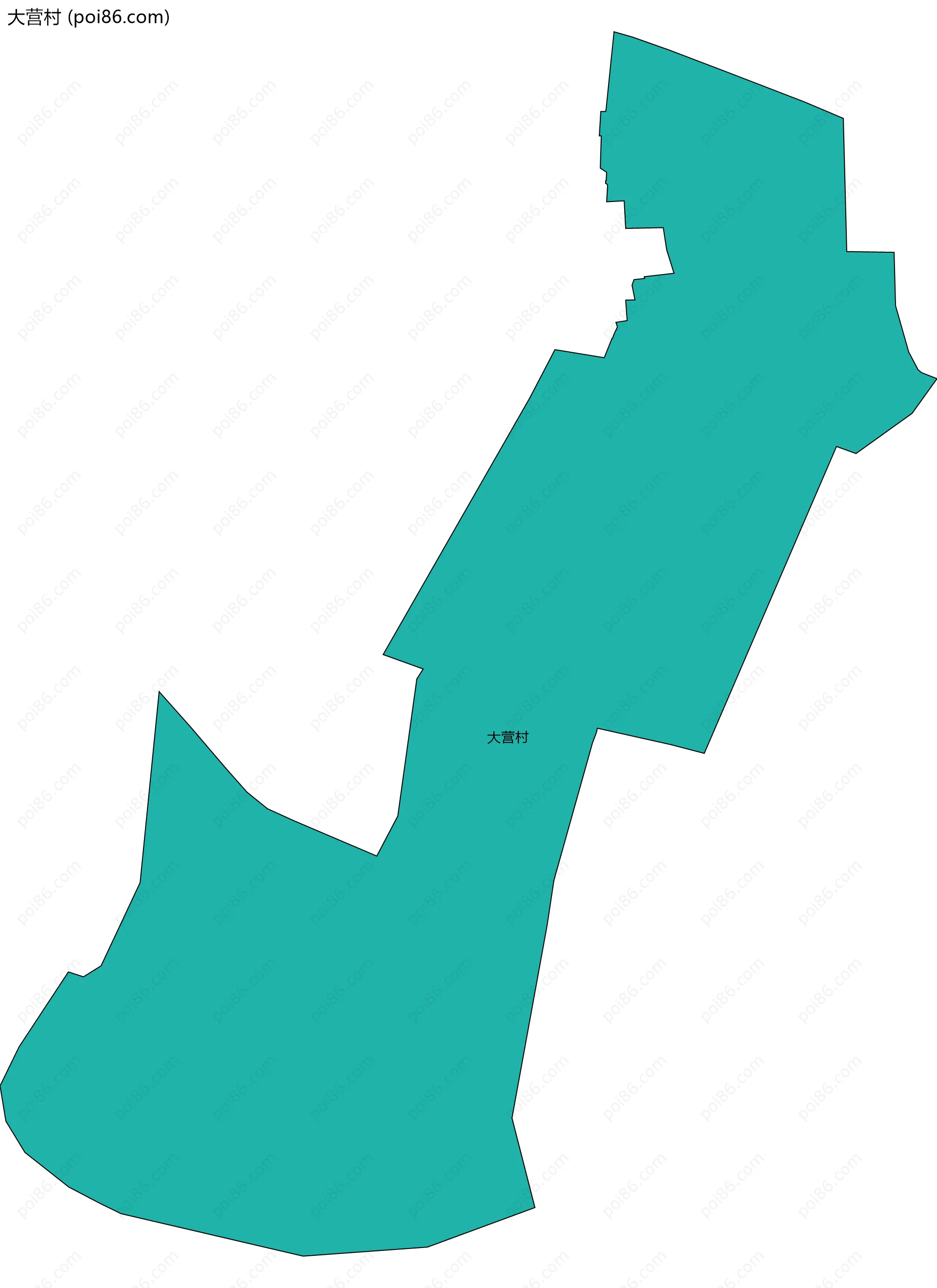 大营村边界地图