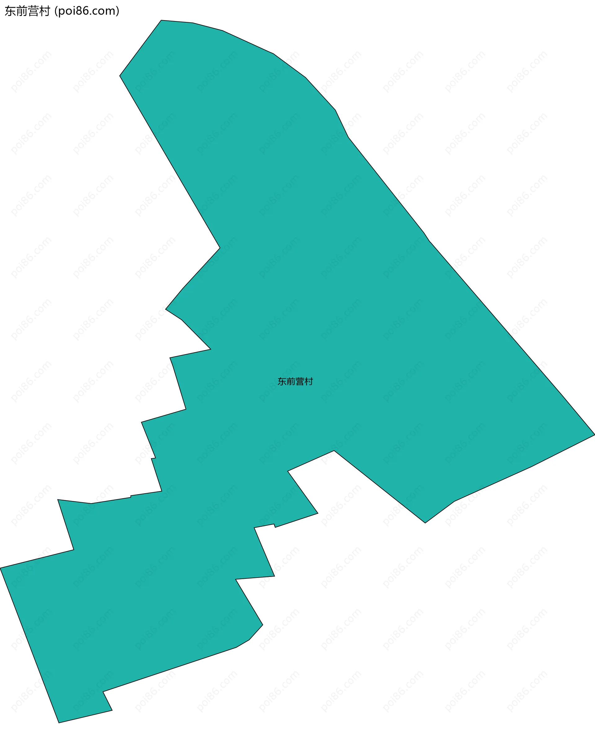 东前营村边界地图