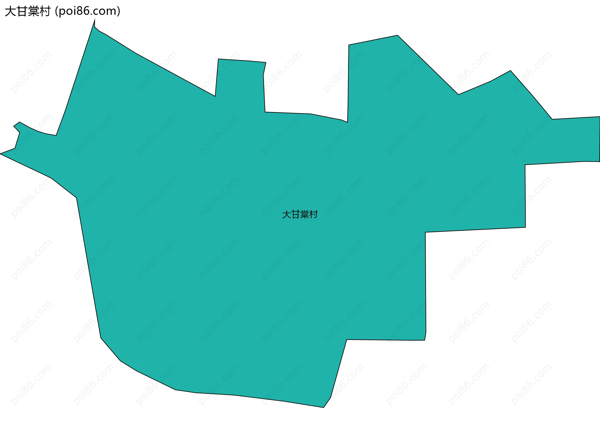 大甘棠村边界地图